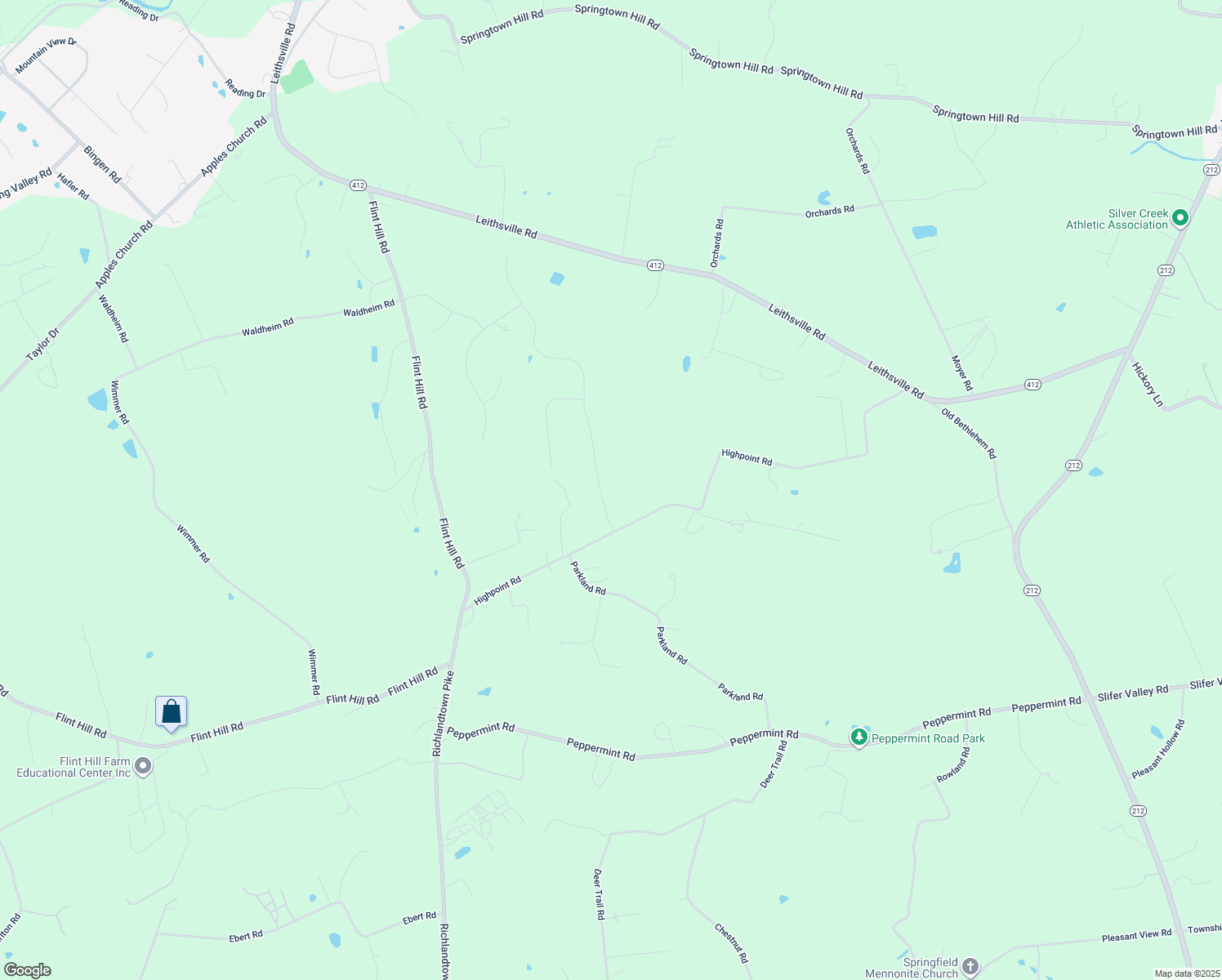 map of restaurants, bars, coffee shops, grocery stores, and more near 1429 Jakes Place in Hellertown