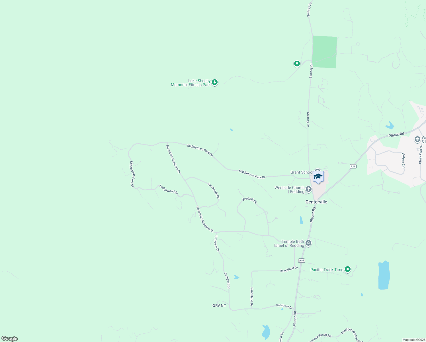 map of restaurants, bars, coffee shops, grocery stores, and more near 8803 Landmark Circle in Redding