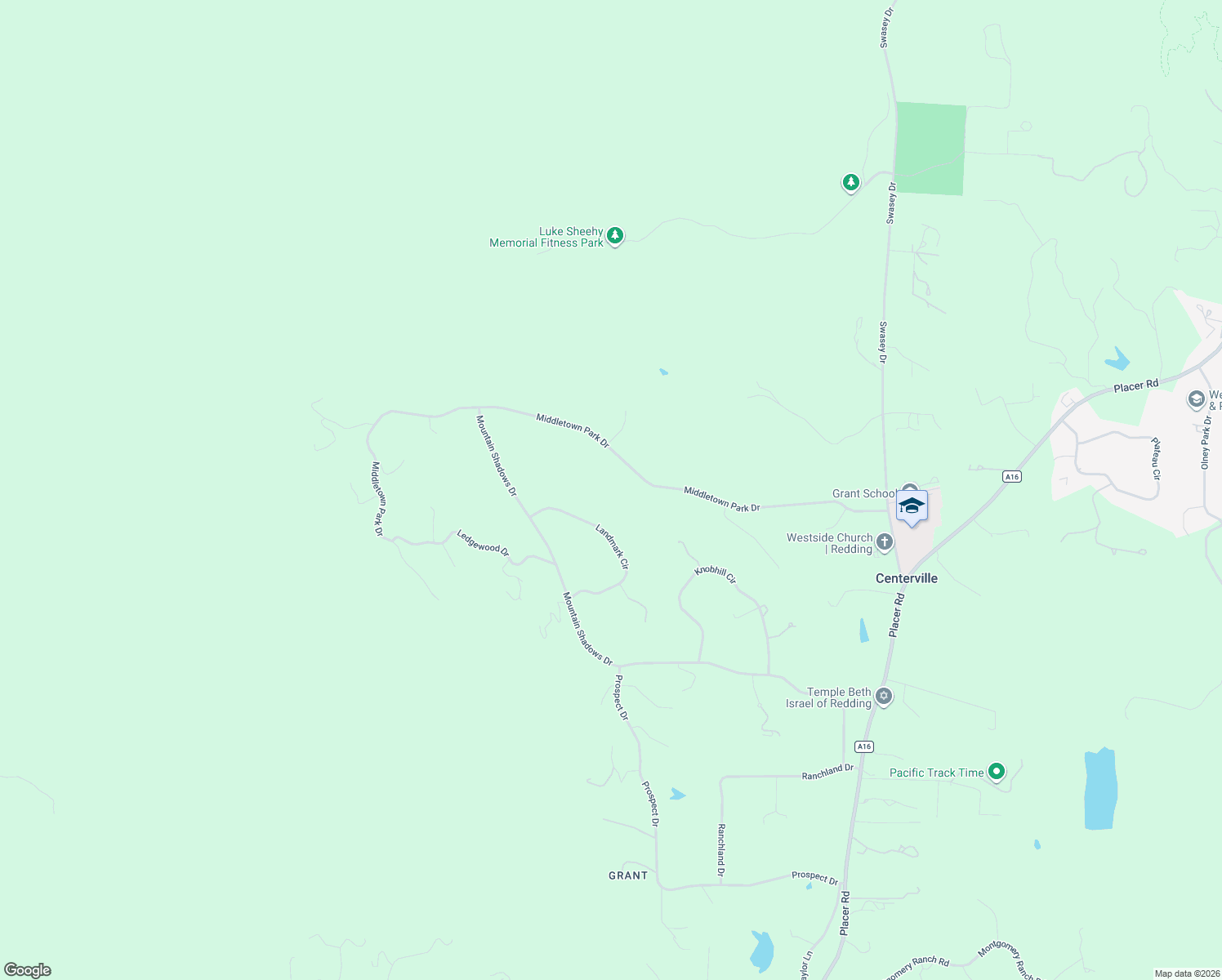 map of restaurants, bars, coffee shops, grocery stores, and more near 8803 Landmark Circle in Redding