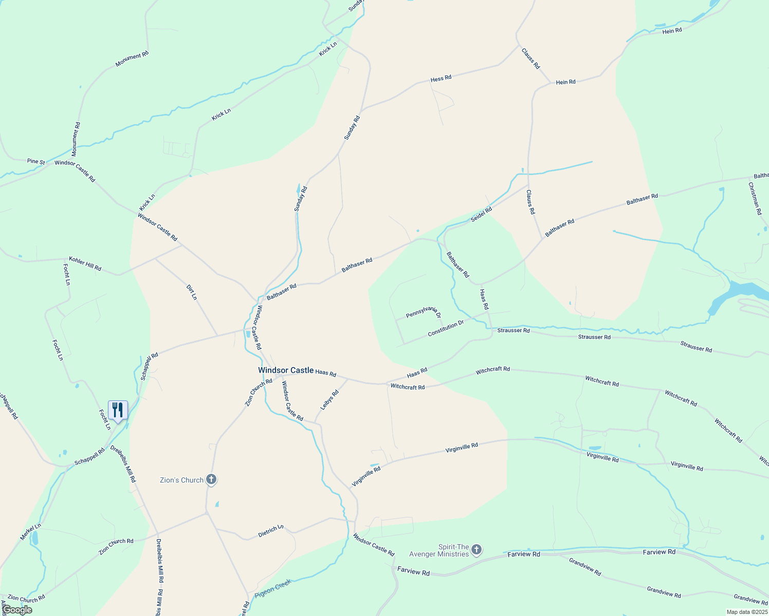 map of restaurants, bars, coffee shops, grocery stores, and more near 190 Independence Drive in Hamburg