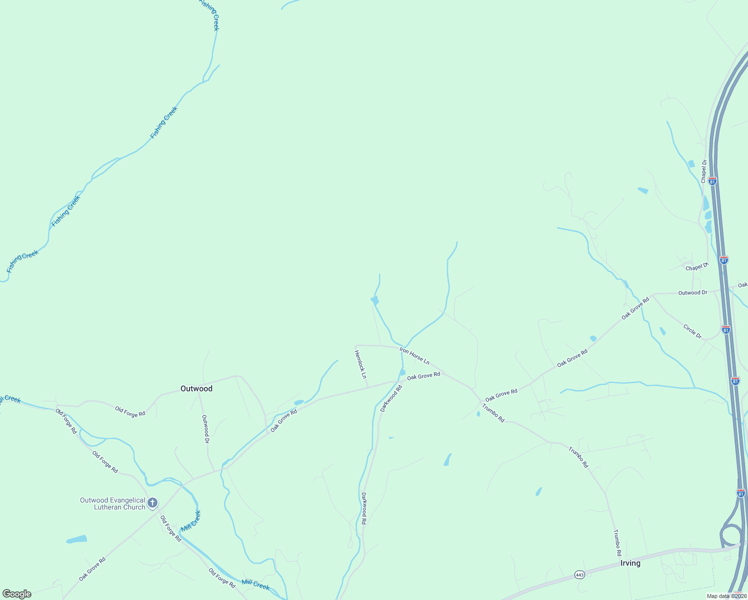 map of restaurants, bars, coffee shops, grocery stores, and more near 100 Iron Horse Trail in Pine Grove