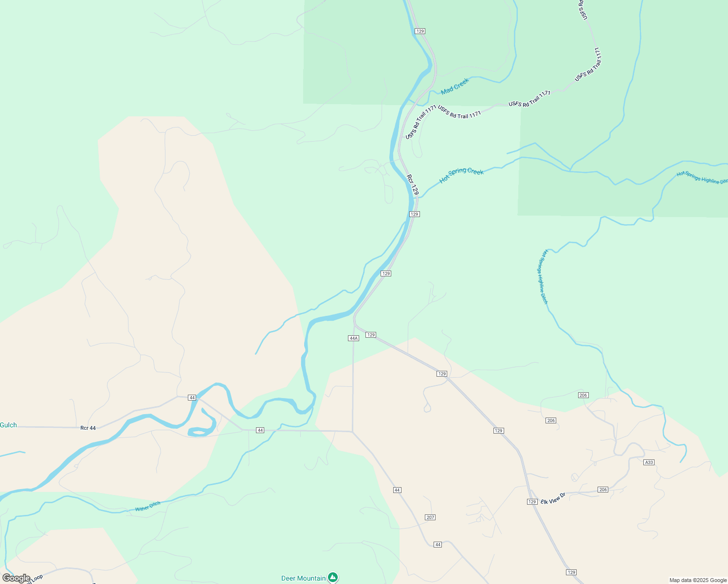 map of restaurants, bars, coffee shops, grocery stores, and more near 43089 County Road 129 in Steamboat Springs