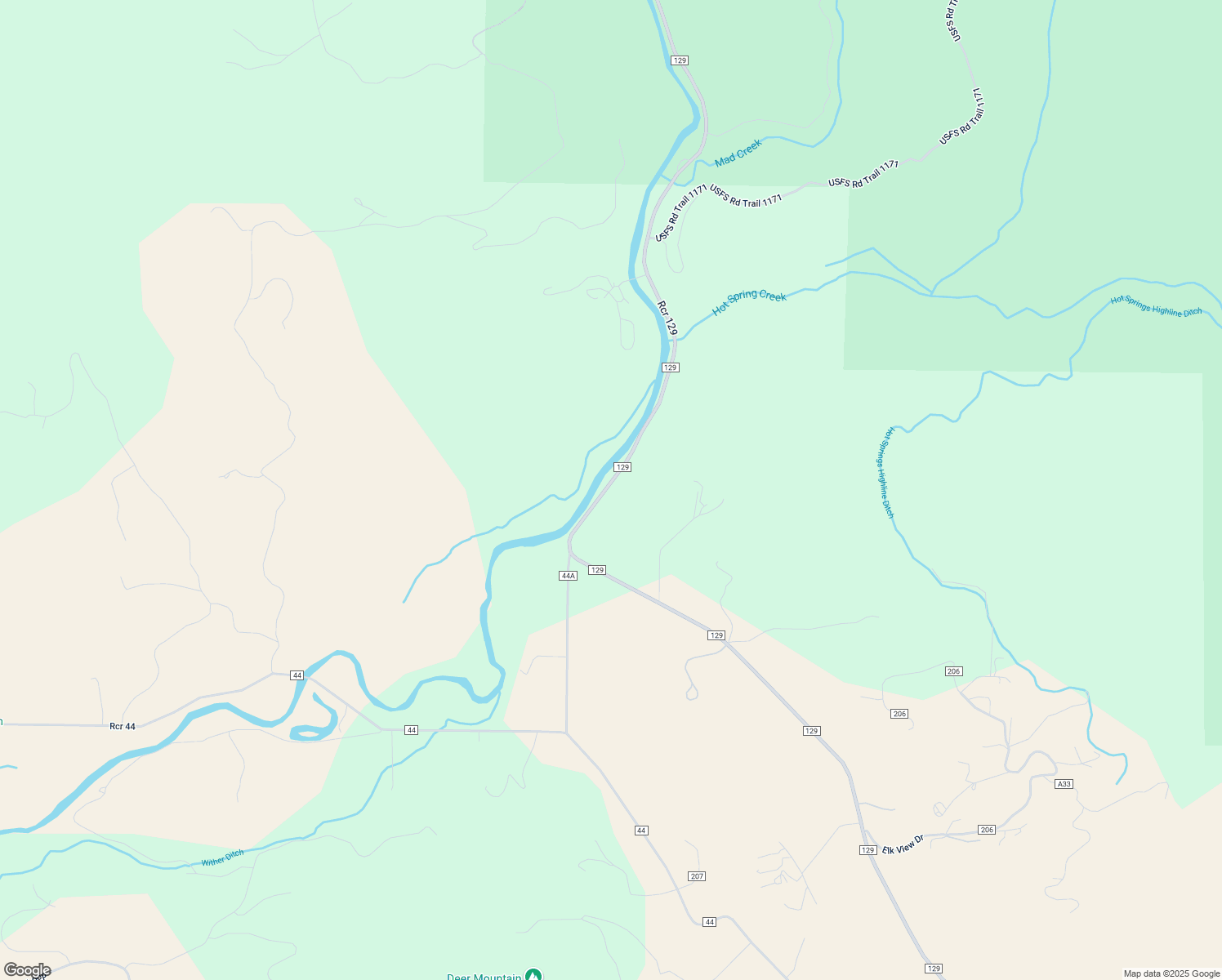 map of restaurants, bars, coffee shops, grocery stores, and more near 43089 County Road 129 in Steamboat Springs