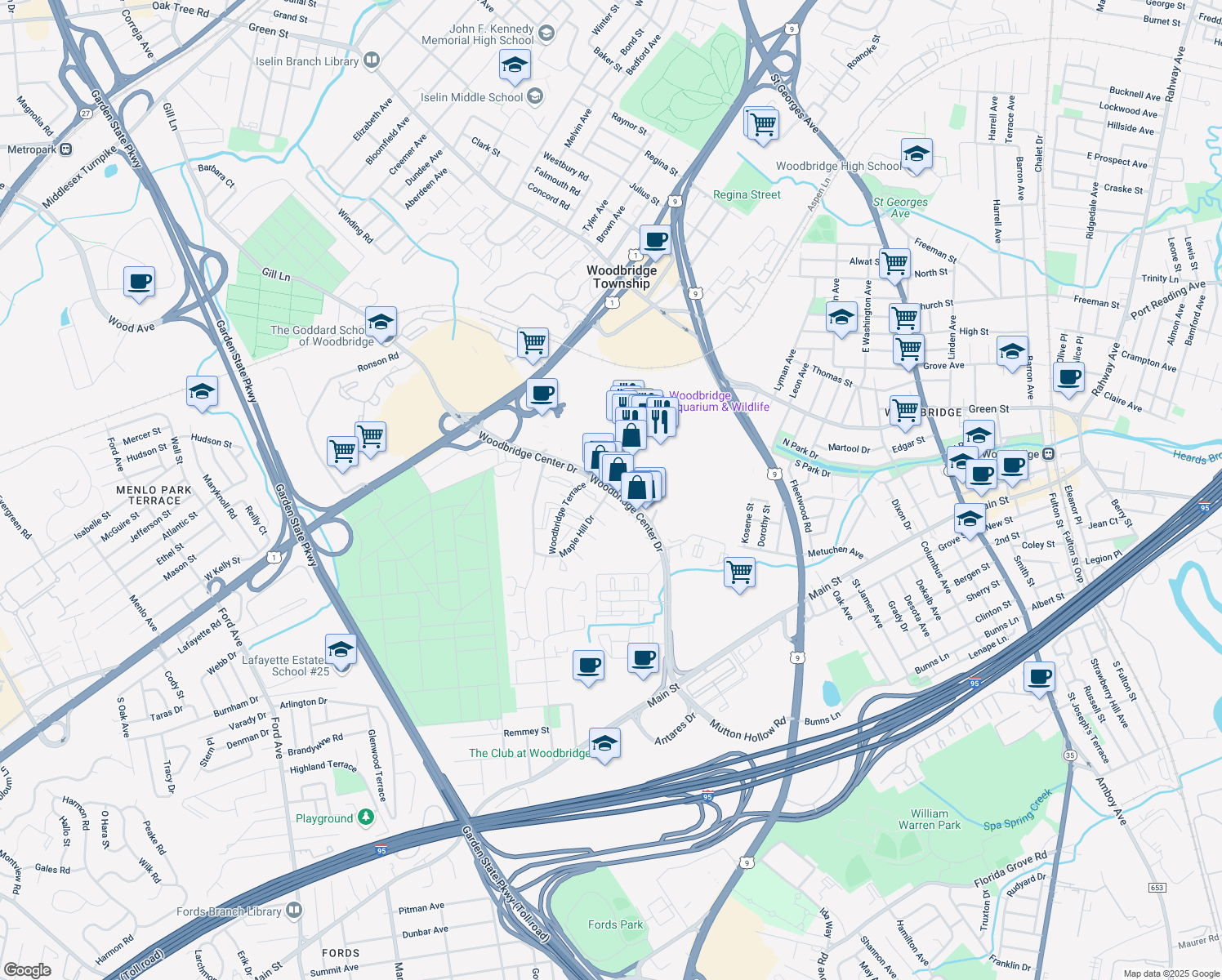 towns in woodbridge township