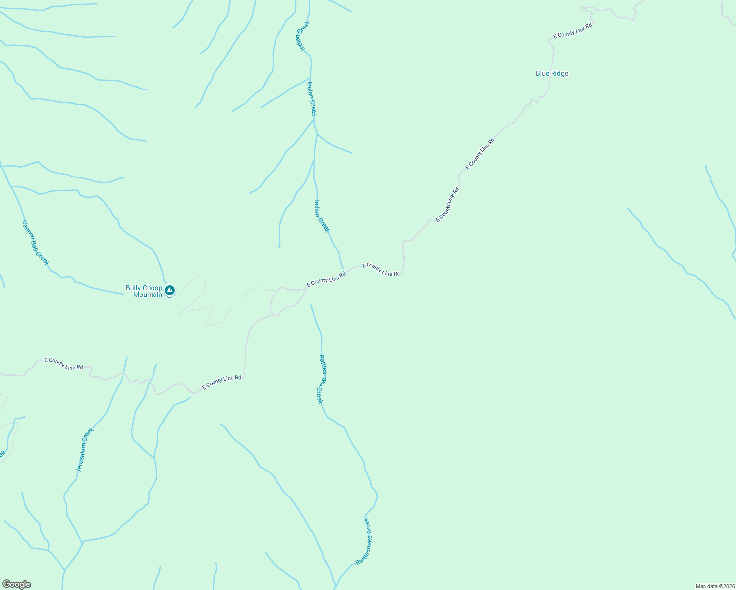 map of restaurants, bars, coffee shops, grocery stores, and more near East County Line Road in Igo