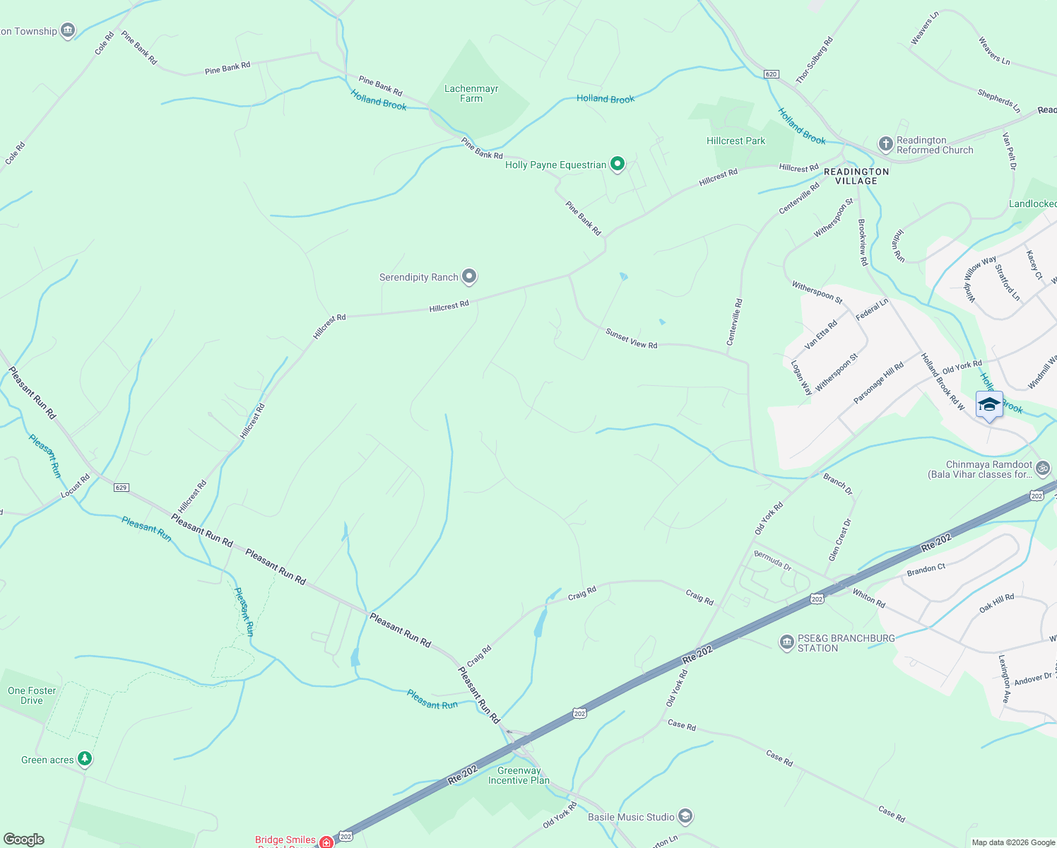 map of restaurants, bars, coffee shops, grocery stores, and more near 10 Hageman Dr in Flemington