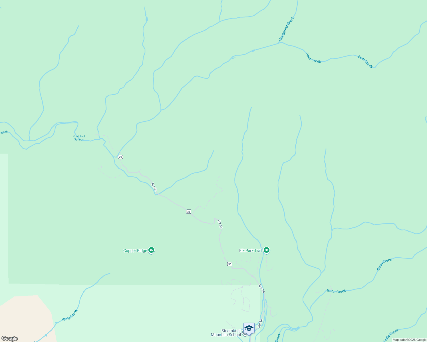 map of restaurants, bars, coffee shops, grocery stores, and more near 43378 Usfs 314 Road in Steamboat Springs