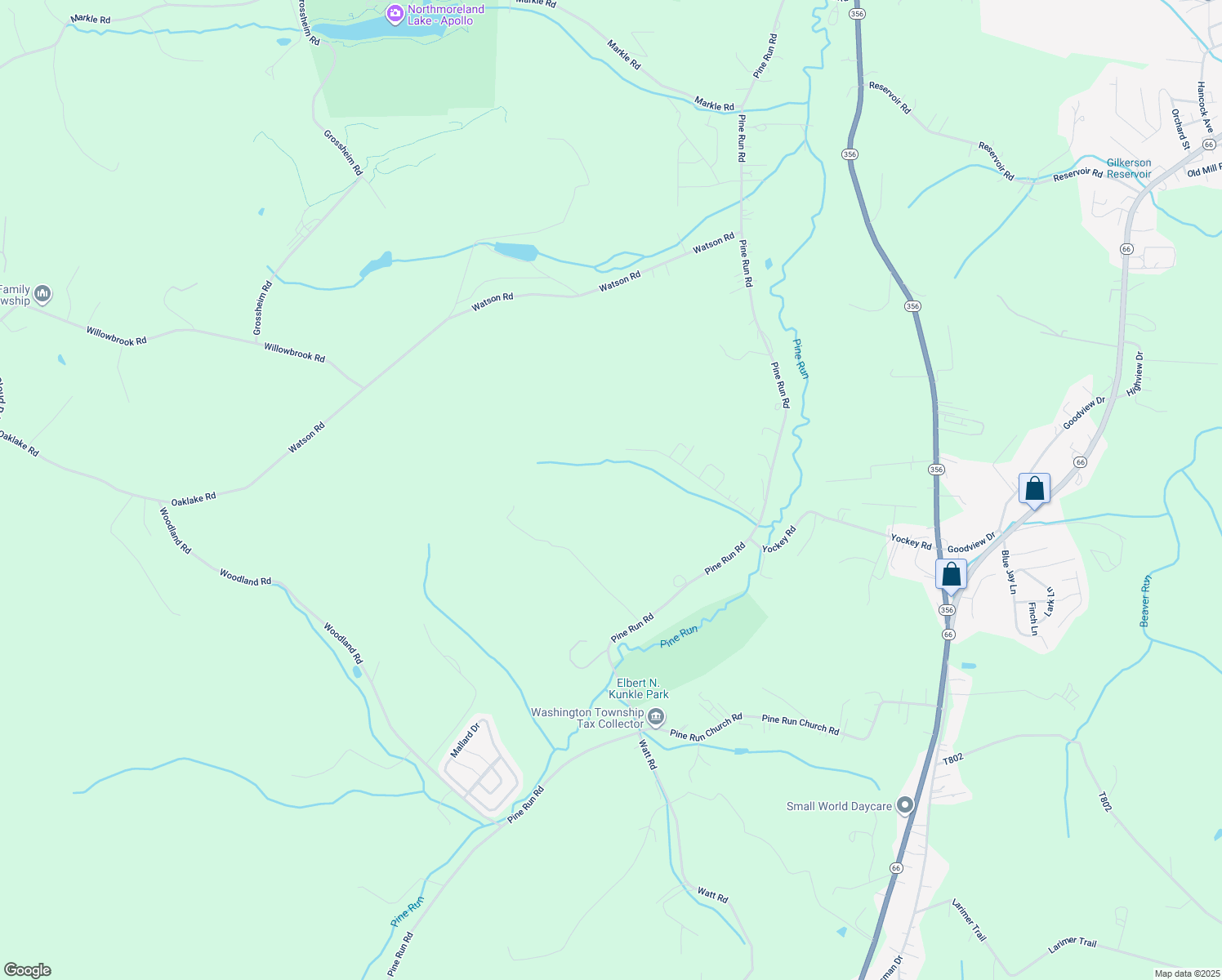 map of restaurants, bars, coffee shops, grocery stores, and more near 290 Bowman Lane in Apollo