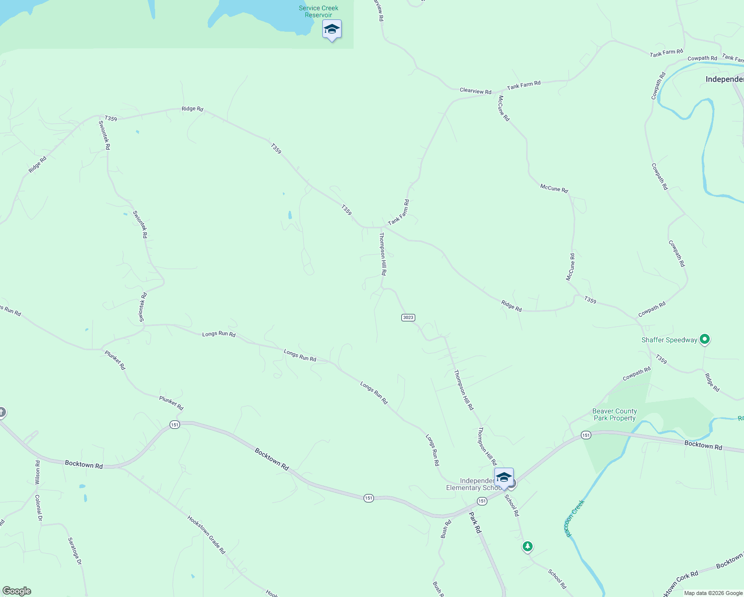 map of restaurants, bars, coffee shops, grocery stores, and more near 106 Rose Ln in Aliquippa