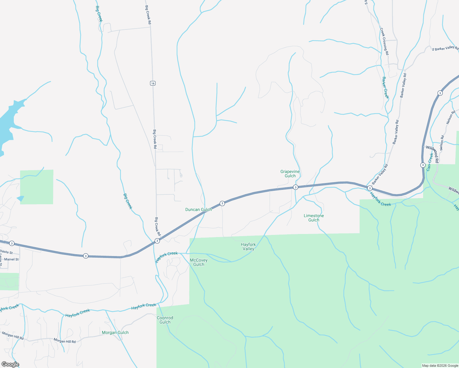 map of restaurants, bars, coffee shops, grocery stores, and more near 47 California 3 in Hayfork