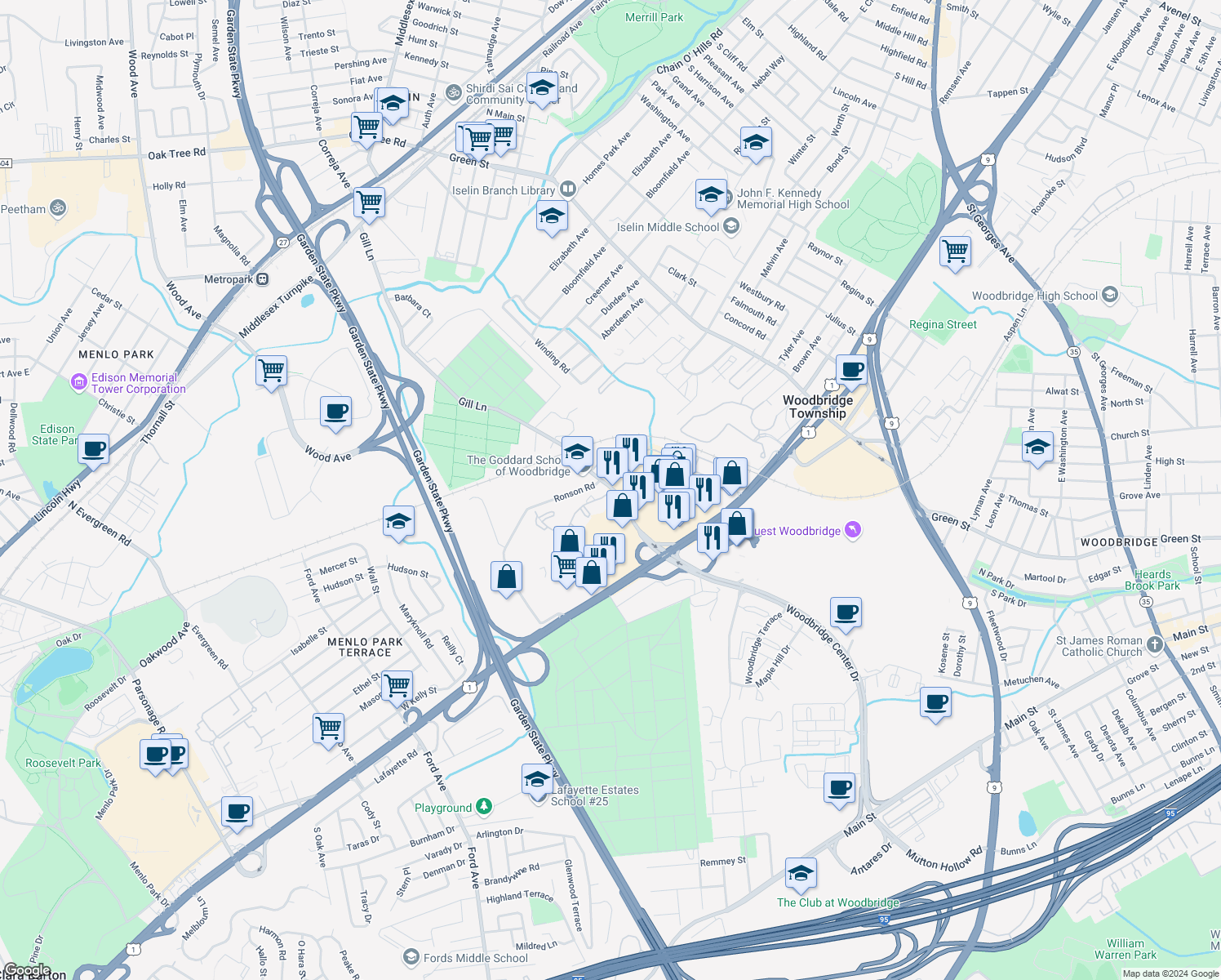 90 Woodbridge Commons Way, Iselin NJ Walk Score
