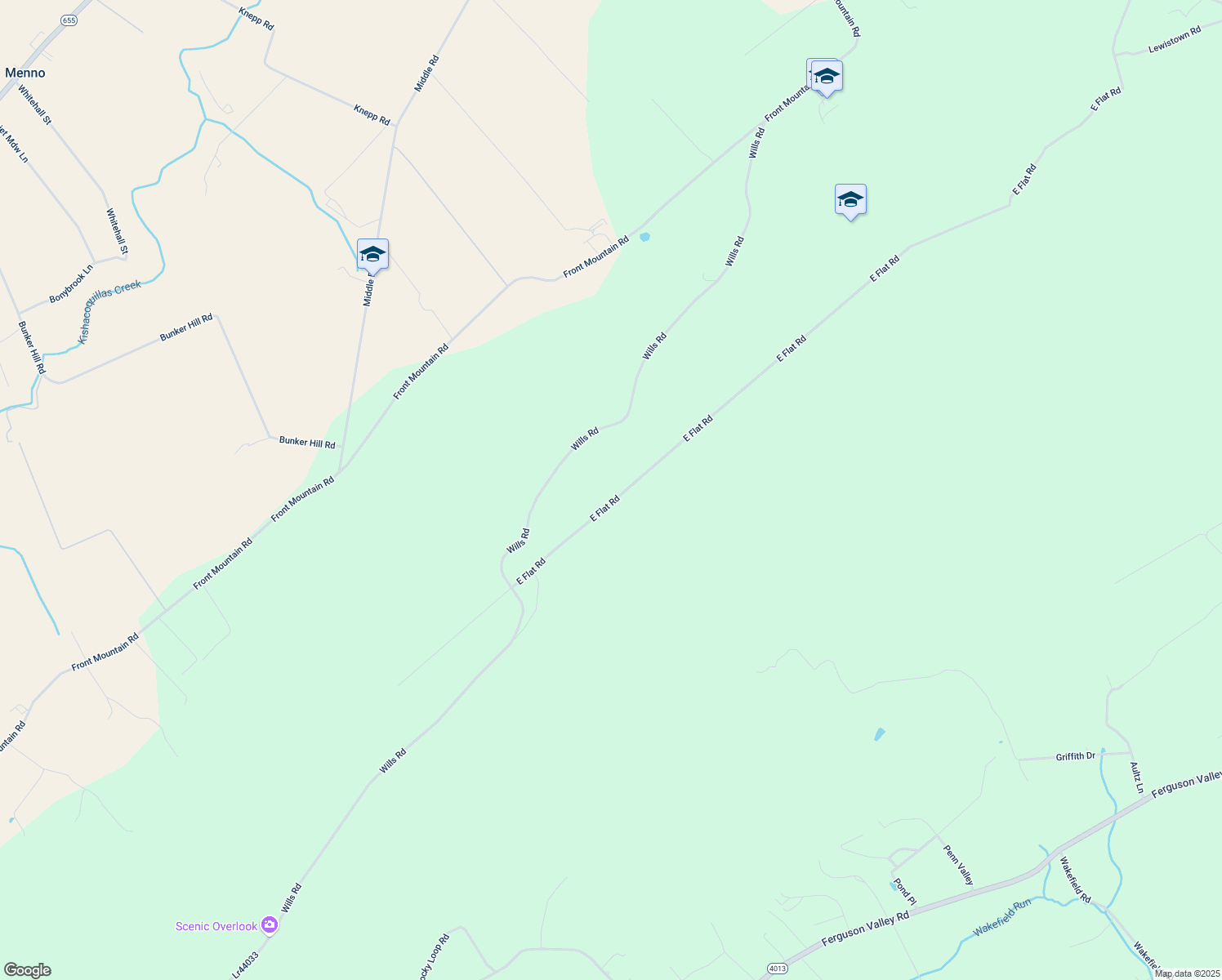 map of restaurants, bars, coffee shops, grocery stores, and more near 207 East Flat Road in Belleville