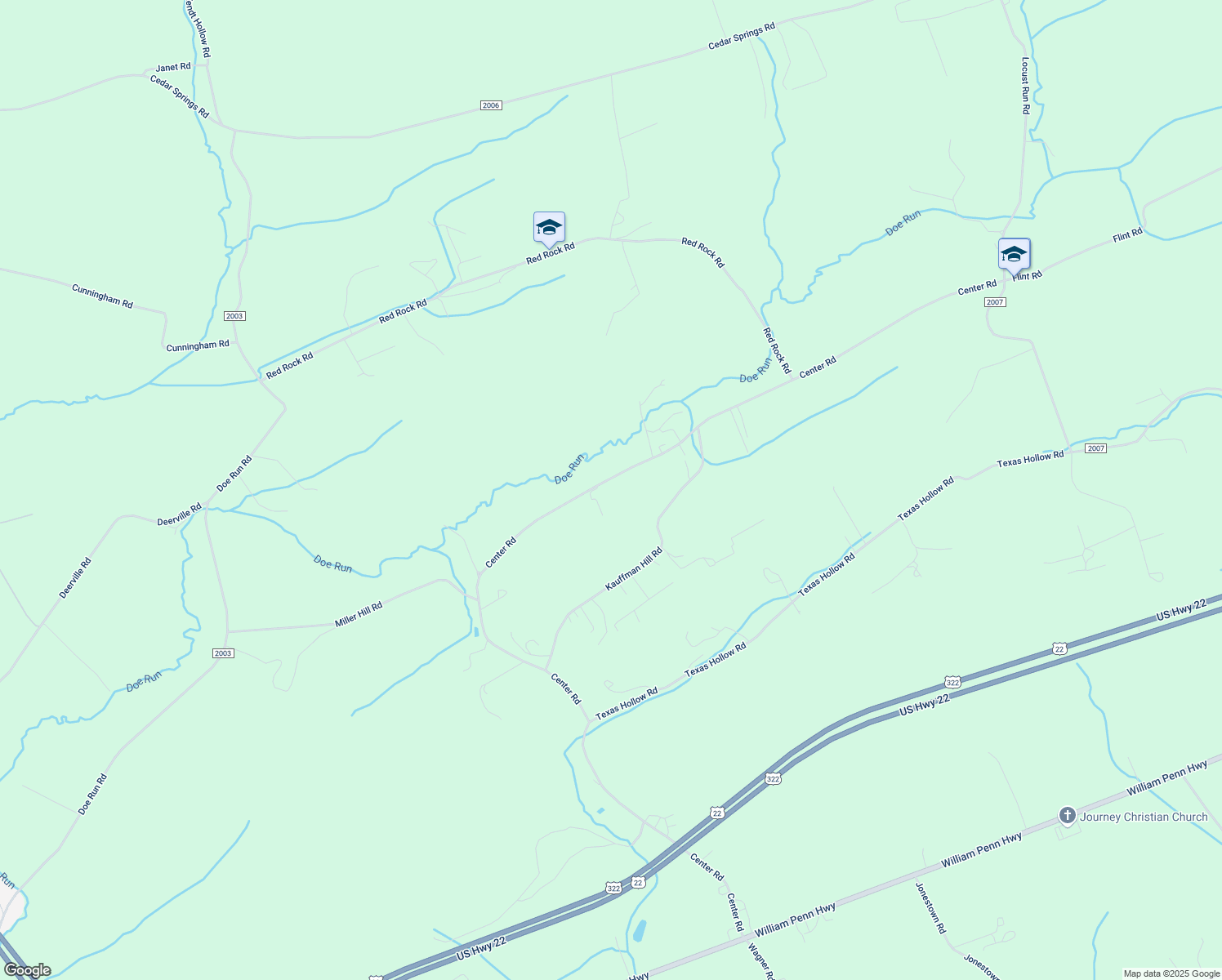 map of restaurants, bars, coffee shops, grocery stores, and more near 35 Petersheim Drive in Mifflintown