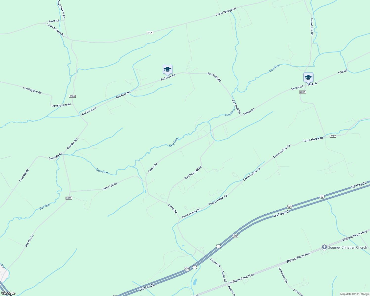 map of restaurants, bars, coffee shops, grocery stores, and more near 35 Petersheim Drive in Mifflintown