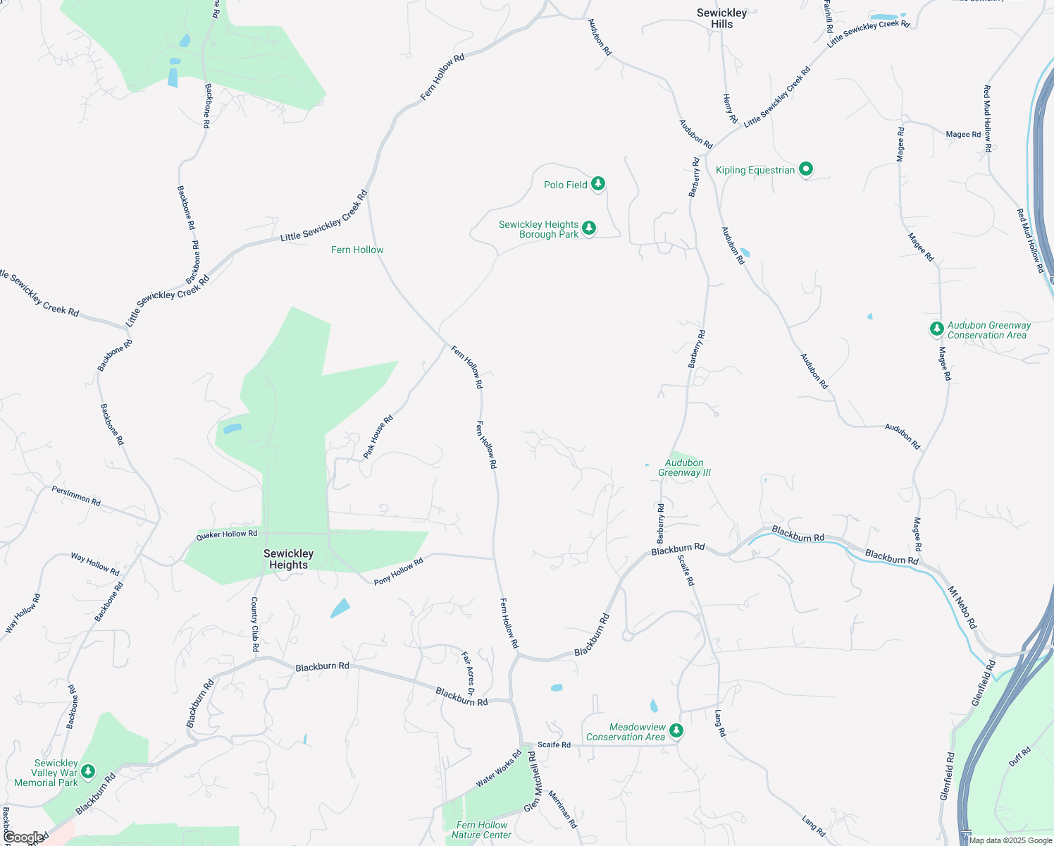 map of restaurants, bars, coffee shops, grocery stores, and more near 504 Hillside Drive in Sewickley