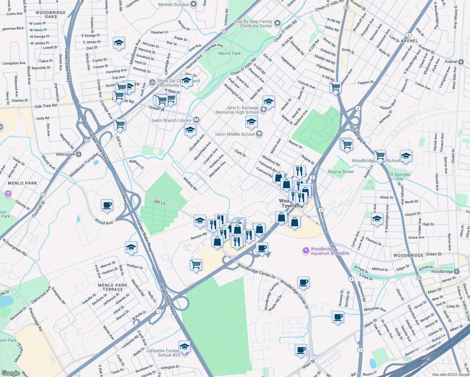 Green Street, Iselin NJ Walk Score