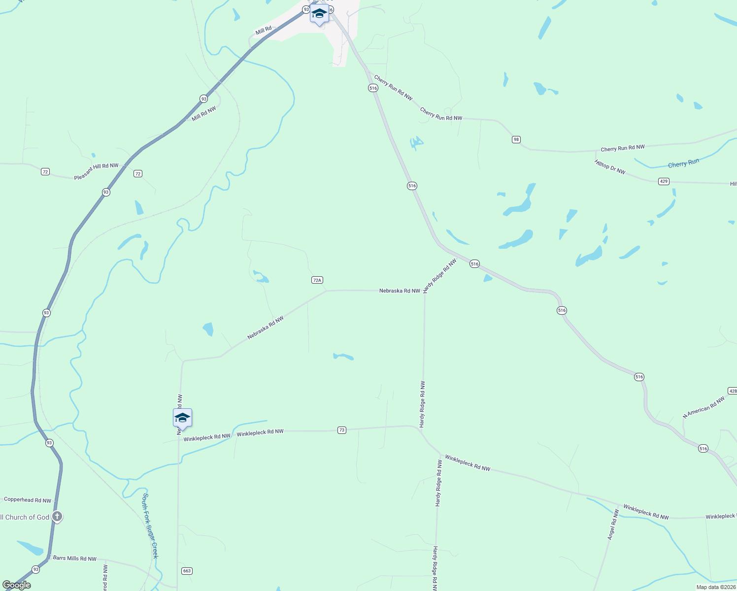 map of restaurants, bars, coffee shops, grocery stores, and more near 7748 Nebraska Road Northwest in Dundee