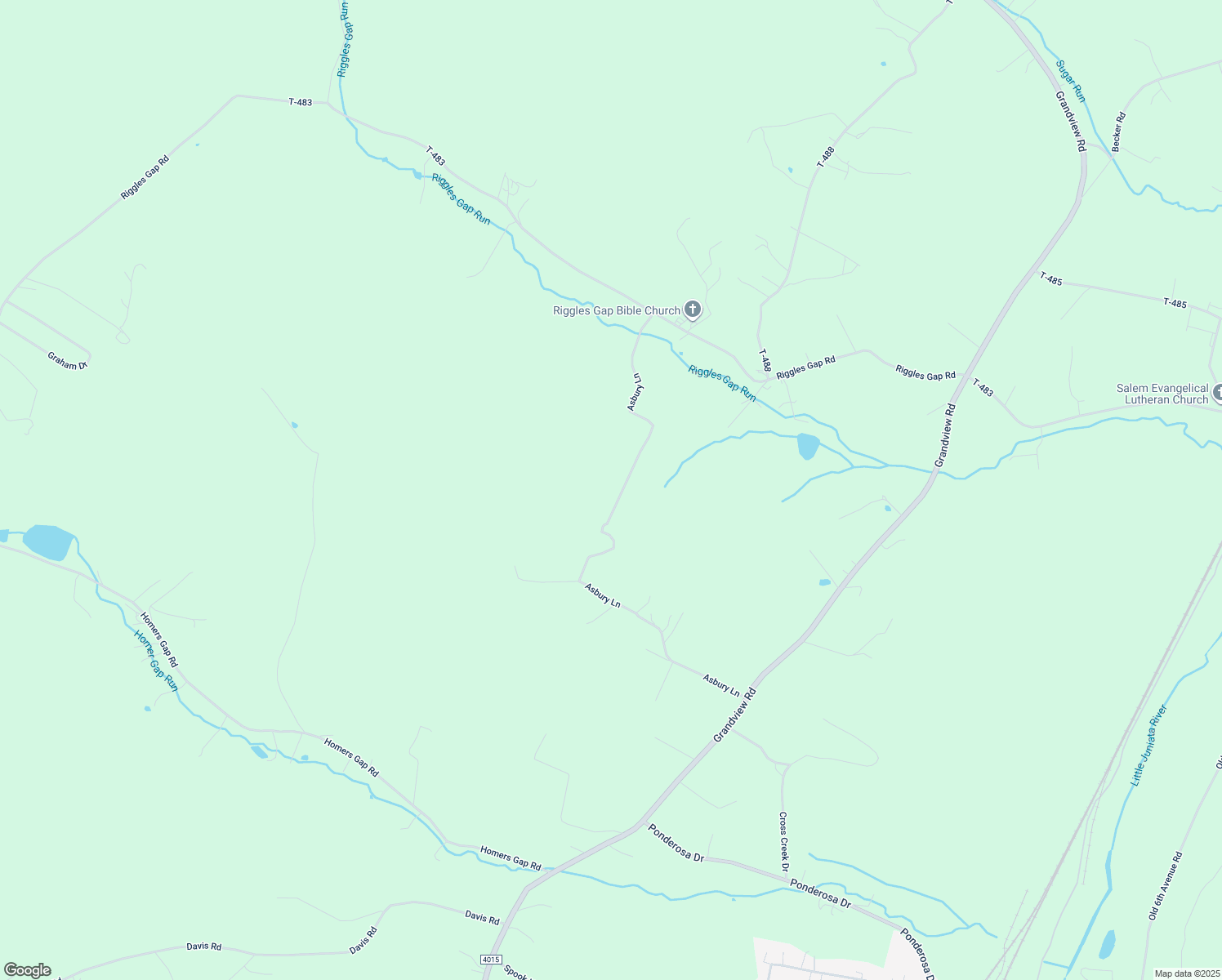 map of restaurants, bars, coffee shops, grocery stores, and more near Asbury Lane in Altoona