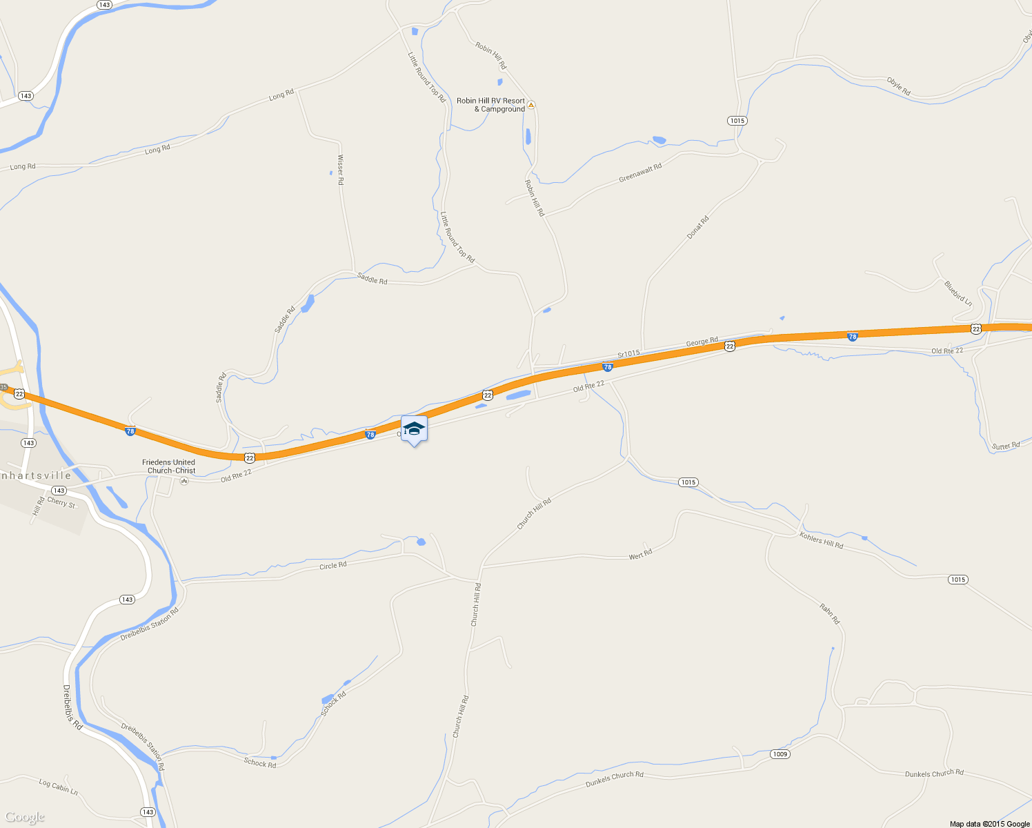 map of restaurants, bars, coffee shops, grocery stores, and more near 1280 Old Route 22 in Lenhartsville