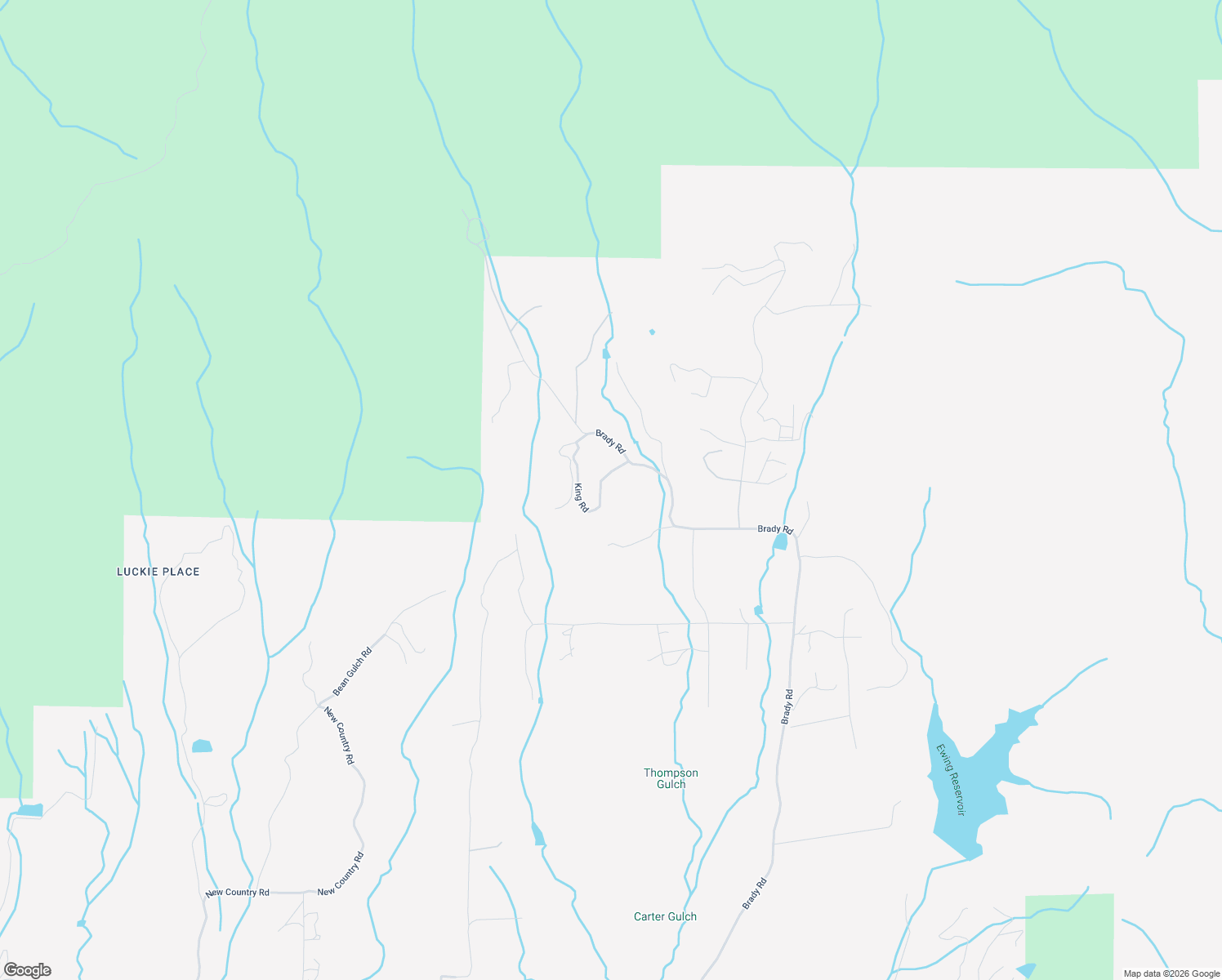 map of restaurants, bars, coffee shops, grocery stores, and more near King Road in Hayfork