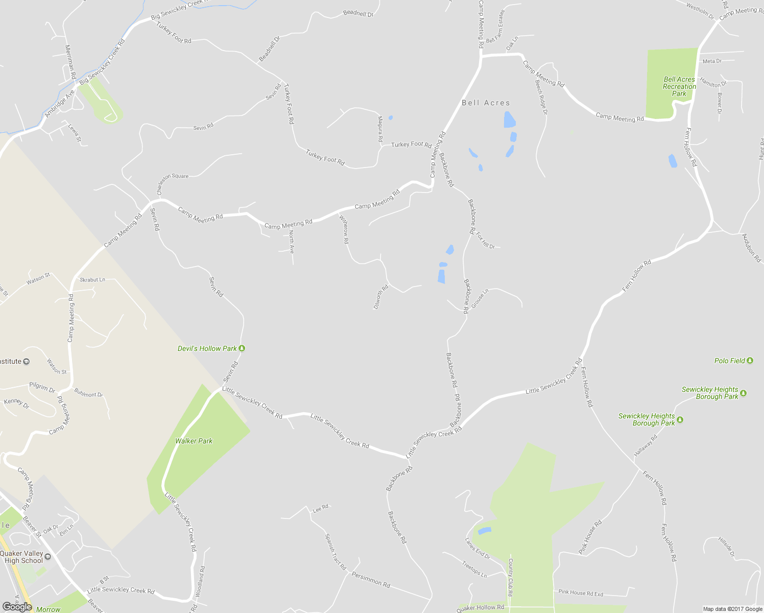 map of restaurants, bars, coffee shops, grocery stores, and more near 221 Dilworth Road in Sewickley