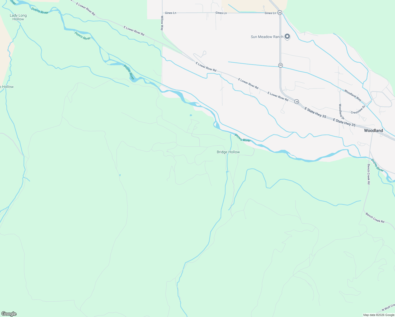 map of restaurants, bars, coffee shops, grocery stores, and more near South Red Oak Drive in Wasatch County
