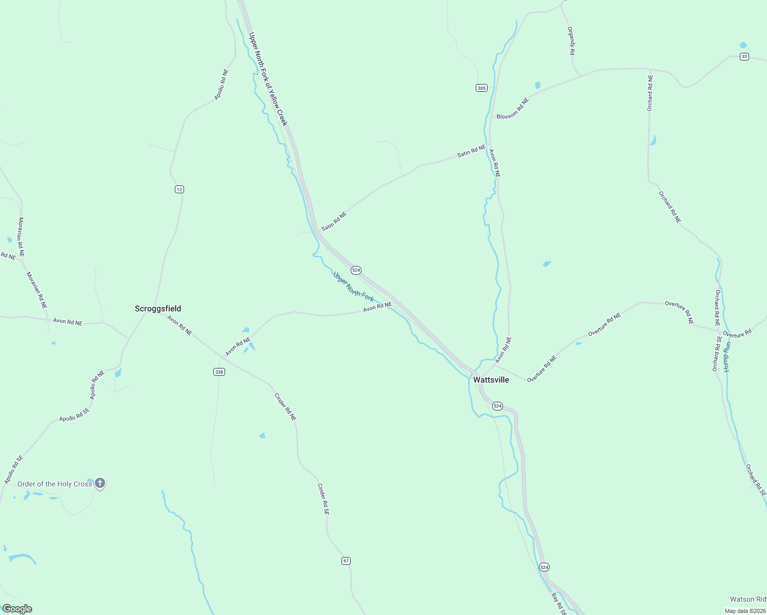 map of restaurants, bars, coffee shops, grocery stores, and more near 59 Bergholz Road Northeast in Carrollton