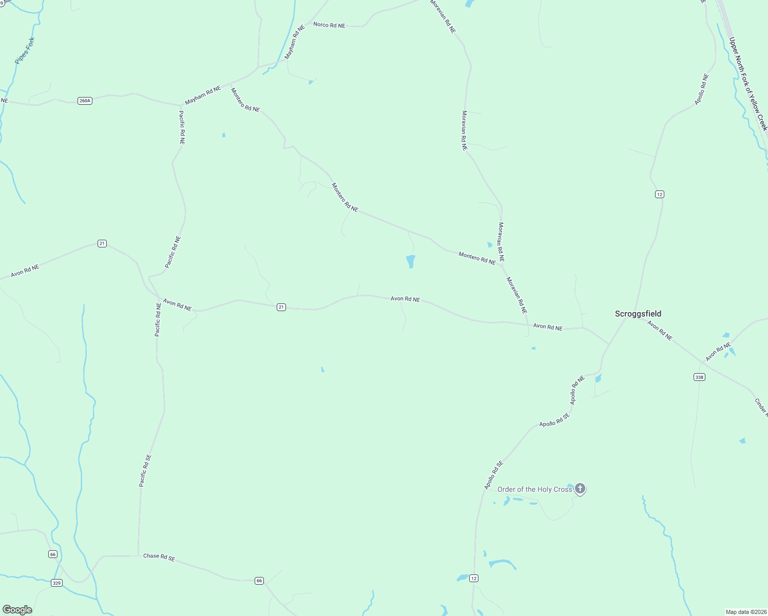 map of restaurants, bars, coffee shops, grocery stores, and more near 5171 Avon Road Northeast in Carrollton