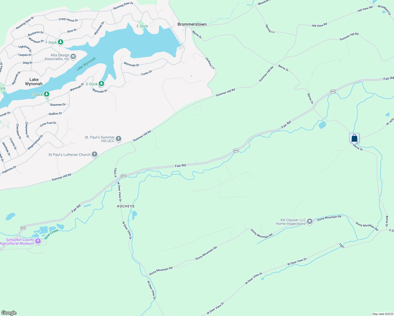 map of restaurants, bars, coffee shops, grocery stores, and more near 2617 Fair Road in Auburn
