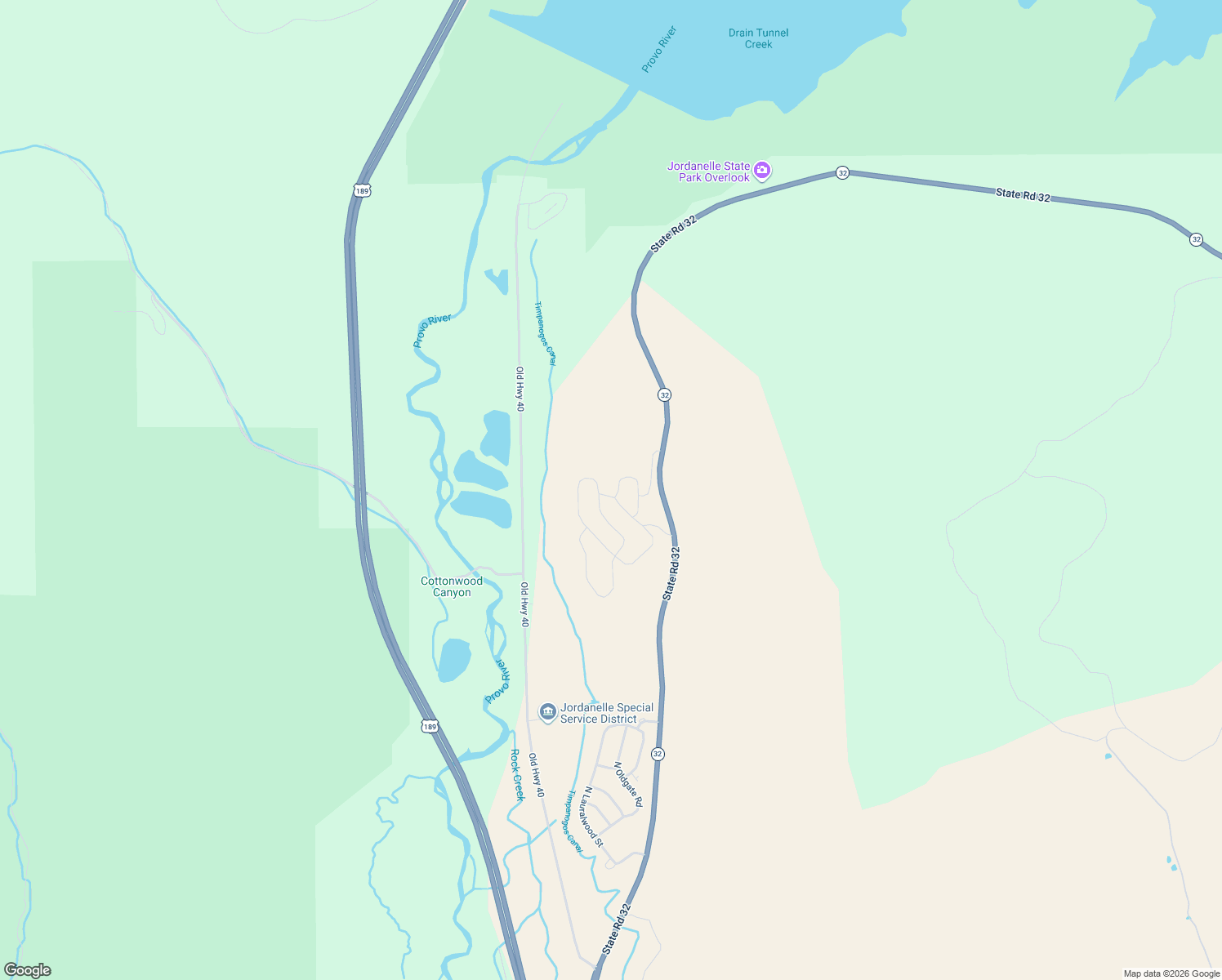 map of restaurants, bars, coffee shops, grocery stores, and more near North State Road 32 in Heber City