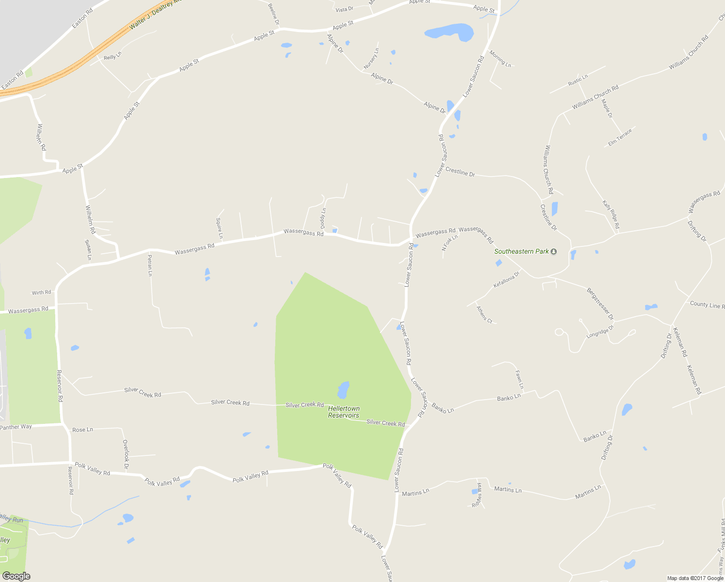 map of restaurants, bars, coffee shops, grocery stores, and more near 3612 Lower Saucon Road in Hellertown