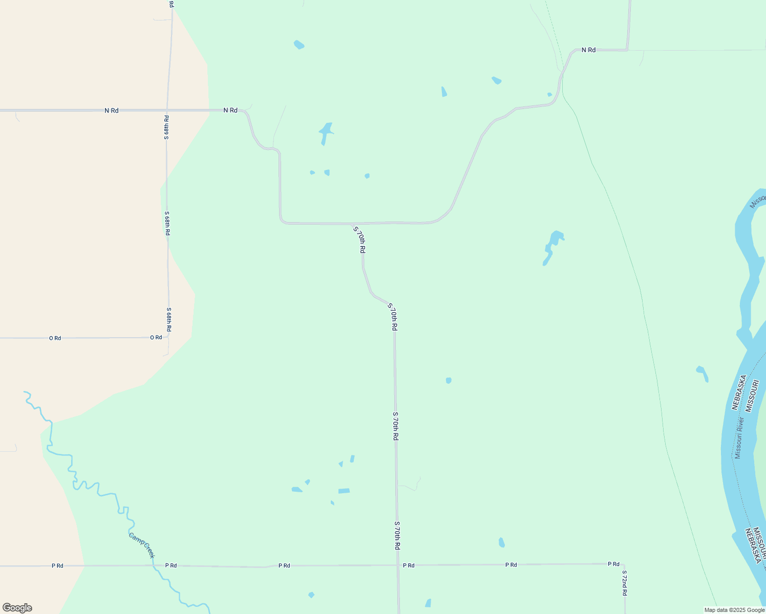 map of restaurants, bars, coffee shops, grocery stores, and more near 1280 South 70th Road in Nebraska City