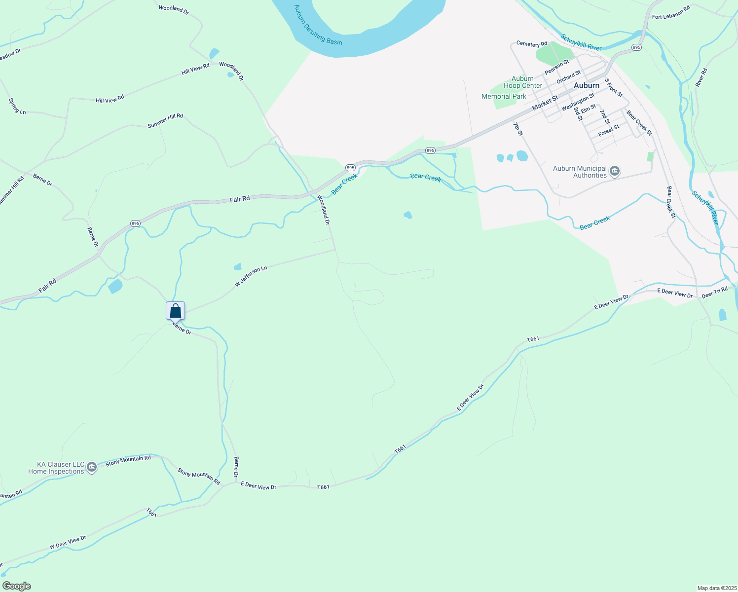 map of restaurants, bars, coffee shops, grocery stores, and more near 589 Woodland Drive in Auburn