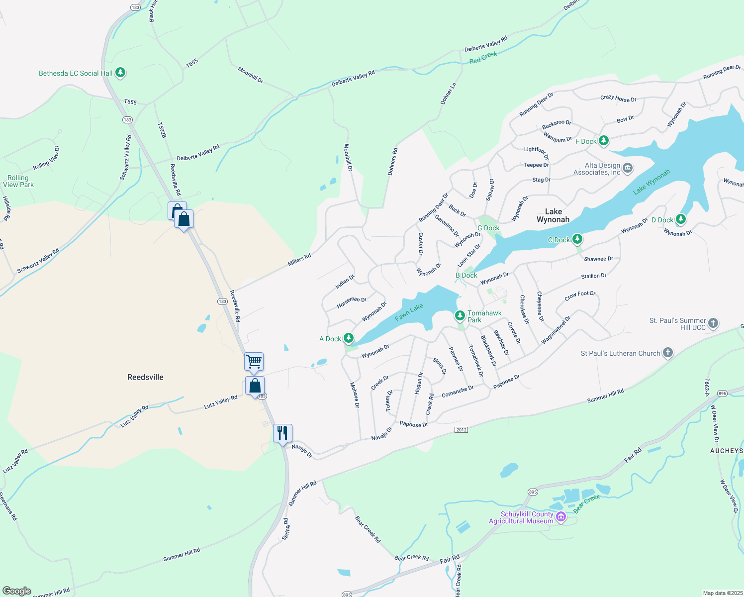 map of restaurants, bars, coffee shops, grocery stores, and more near 980 Horseman Drive in Auburn