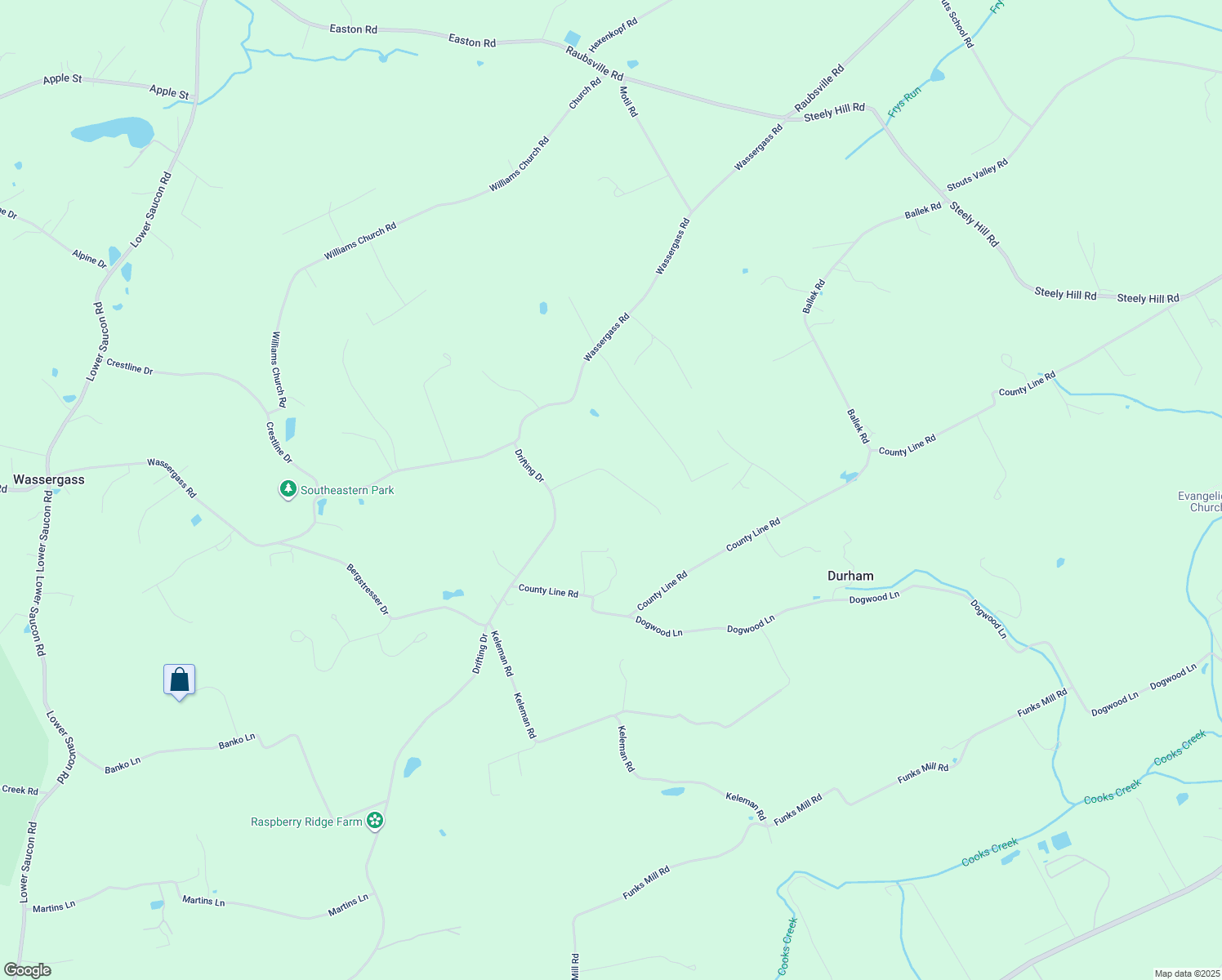 map of restaurants, bars, coffee shops, grocery stores, and more near 2824 Macarro Way in Hellertown