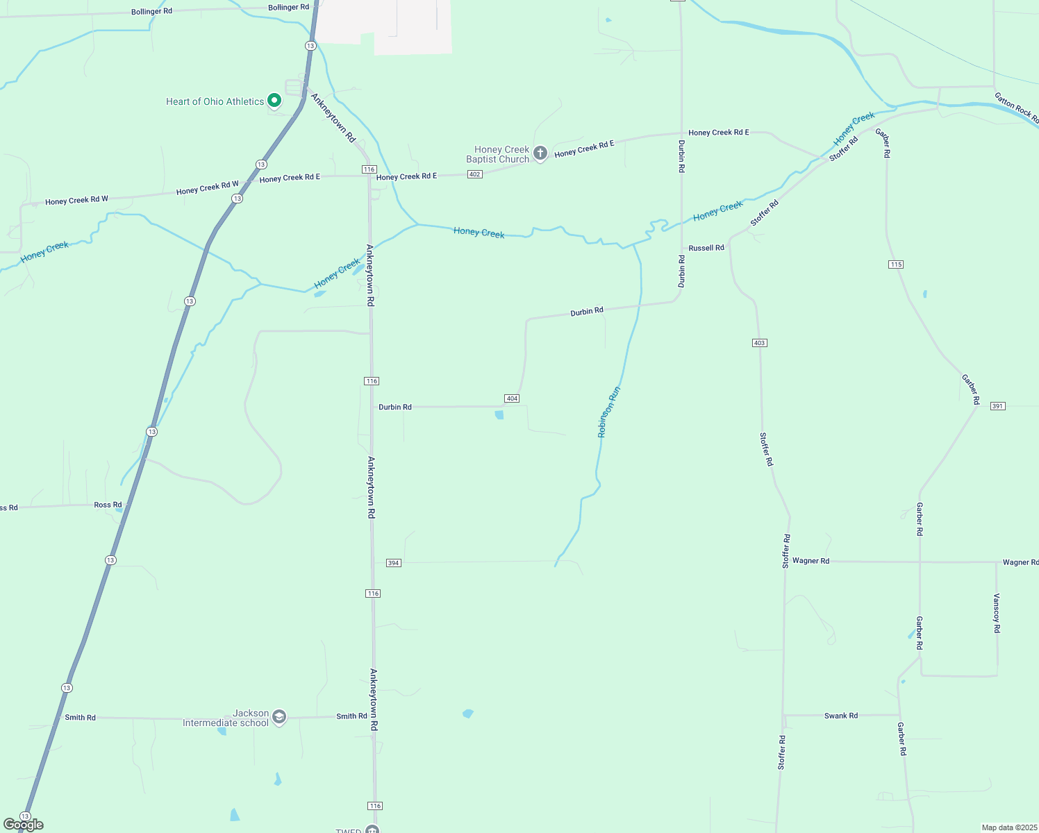 map of restaurants, bars, coffee shops, grocery stores, and more near 6475 Durbin Road in Bellville