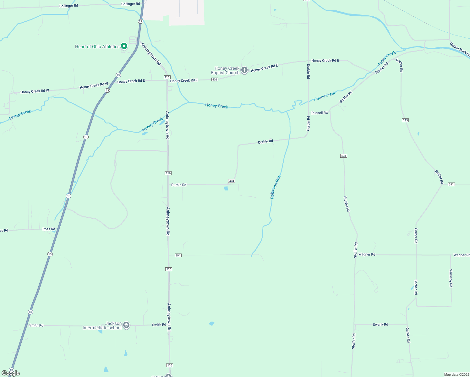 map of restaurants, bars, coffee shops, grocery stores, and more near 6475 Durbin Road in Bellville