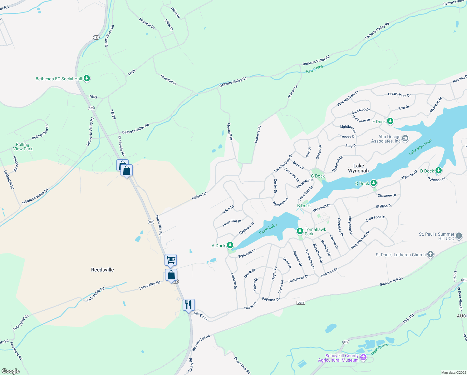map of restaurants, bars, coffee shops, grocery stores, and more near 1111 Indian Drive in Auburn