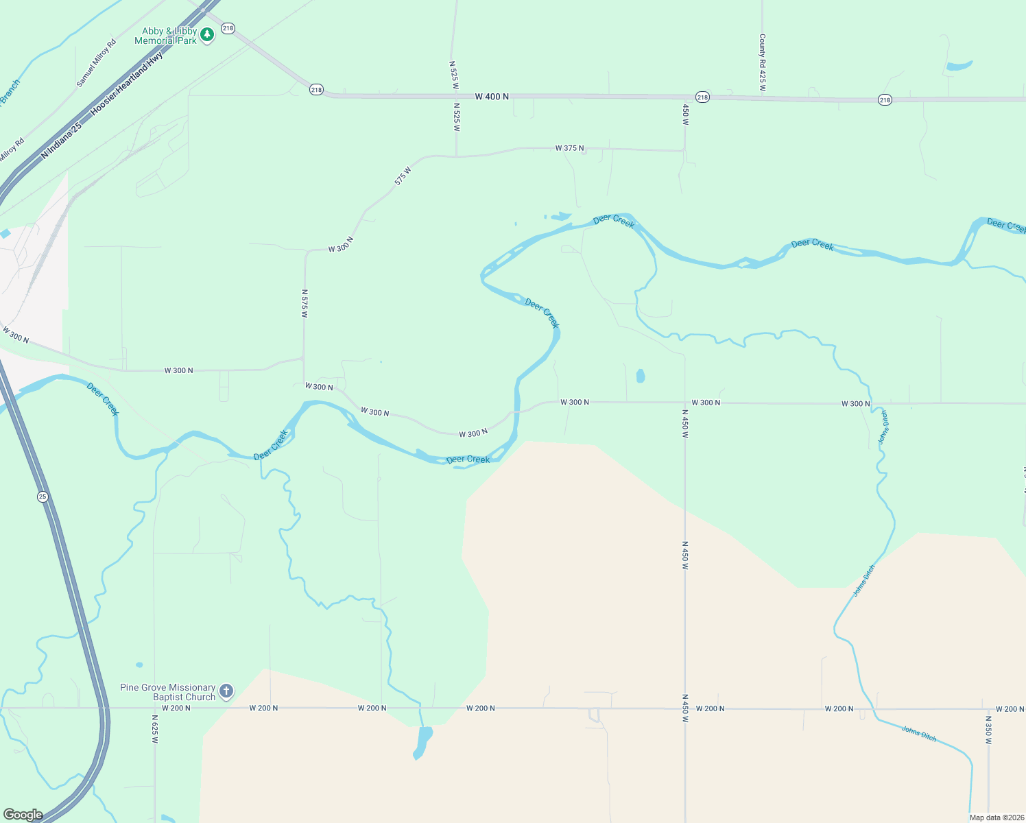 map of restaurants, bars, coffee shops, grocery stores, and more near 5000 West 300 North in Delphi