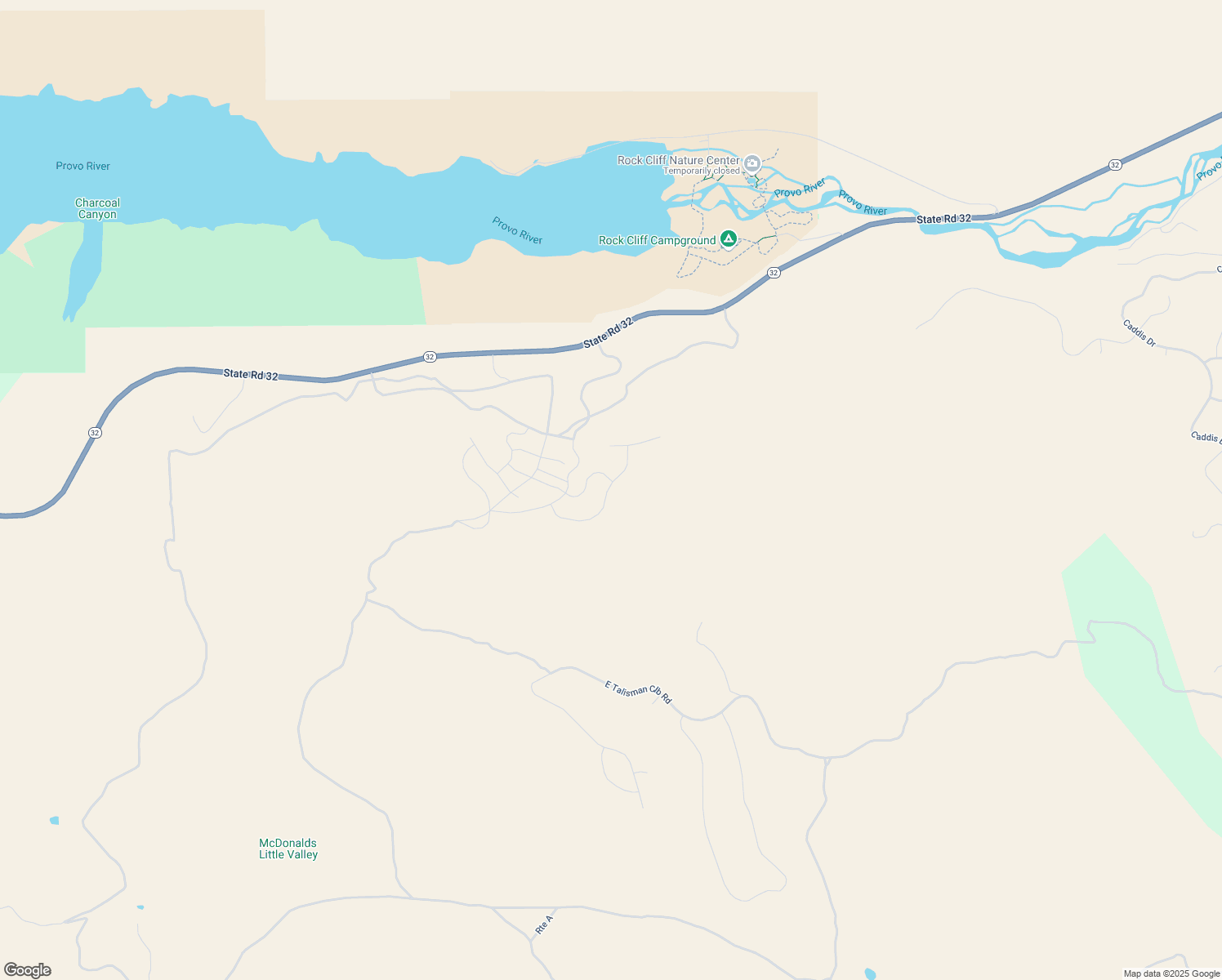 map of restaurants, bars, coffee shops, grocery stores, and more near 4092 East Harris Way in Heber City