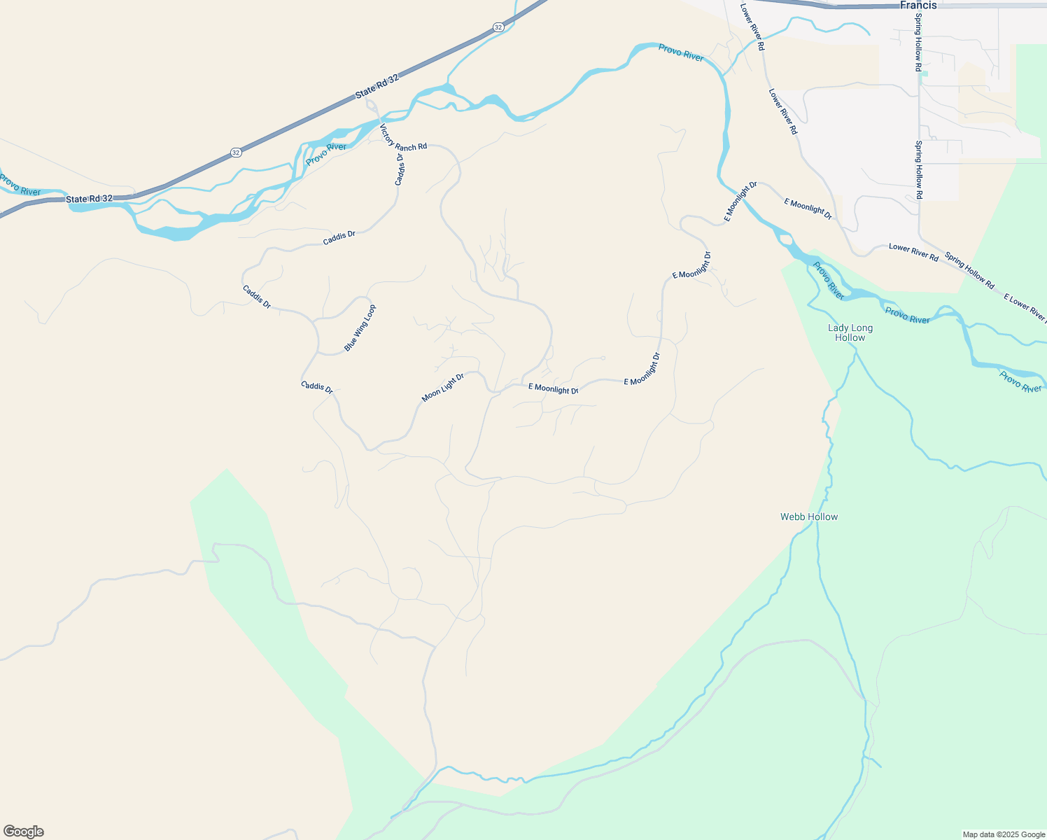 map of restaurants, bars, coffee shops, grocery stores, and more near 6801 North Star Bright Way in Heber City
