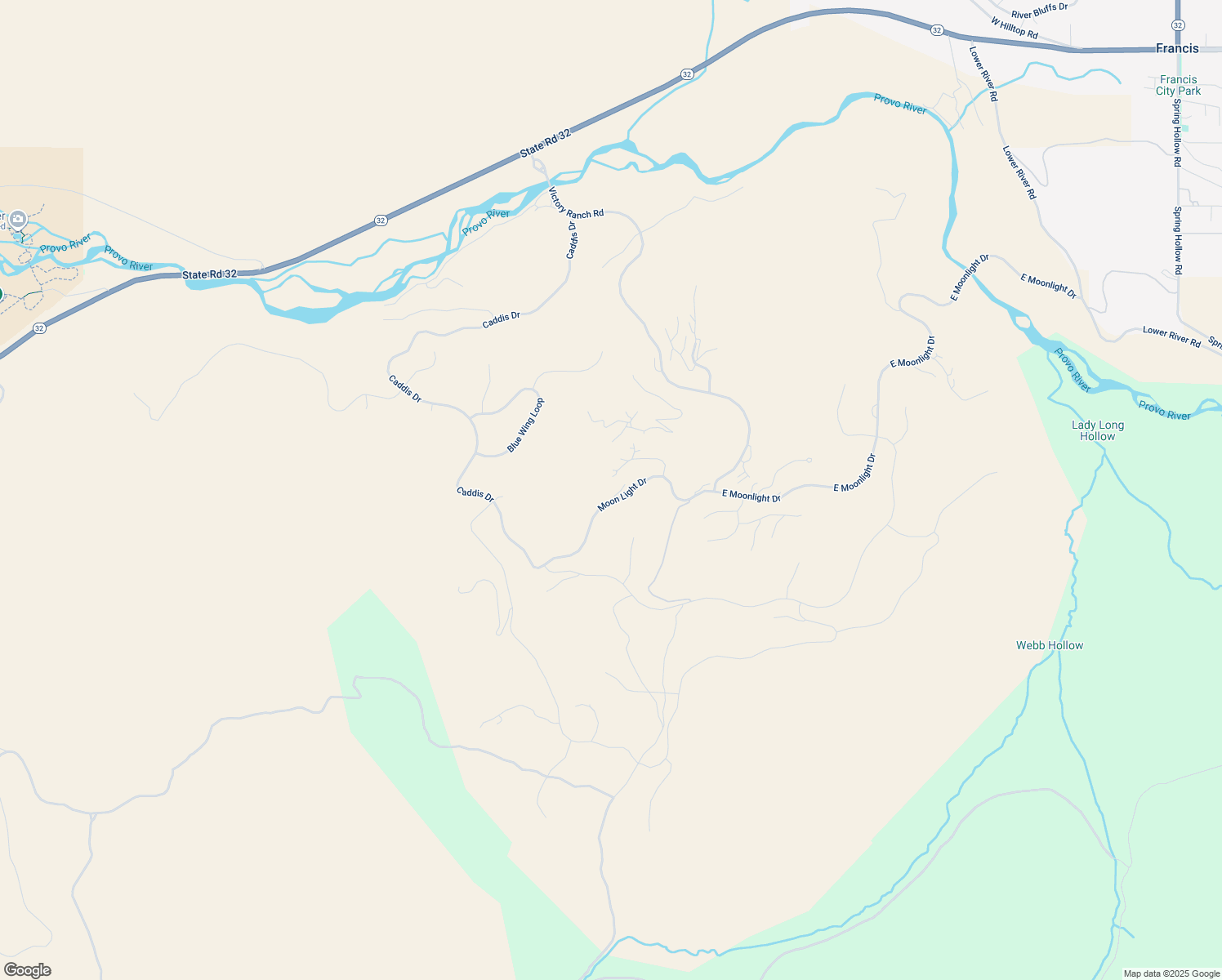 map of restaurants, bars, coffee shops, grocery stores, and more near 6569 Moon Light Drive in Heber City