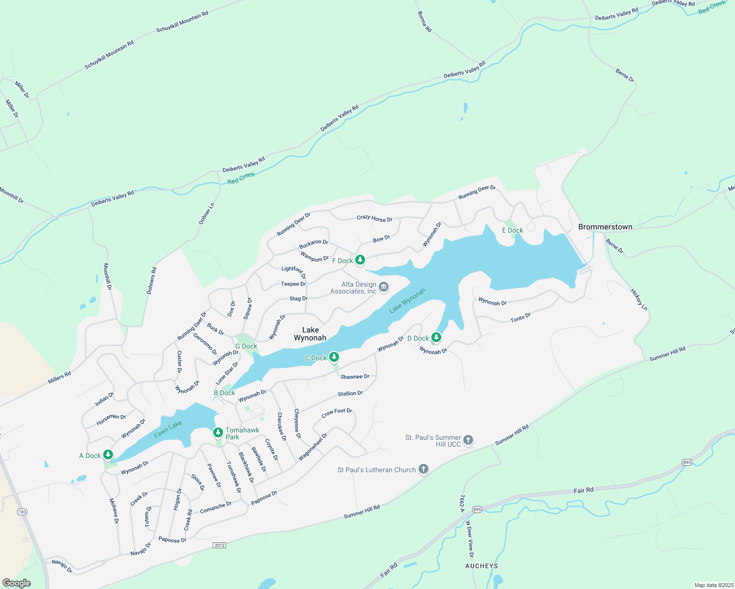 map of restaurants, bars, coffee shops, grocery stores, and more near 1541 Wynonah Drive in Auburn