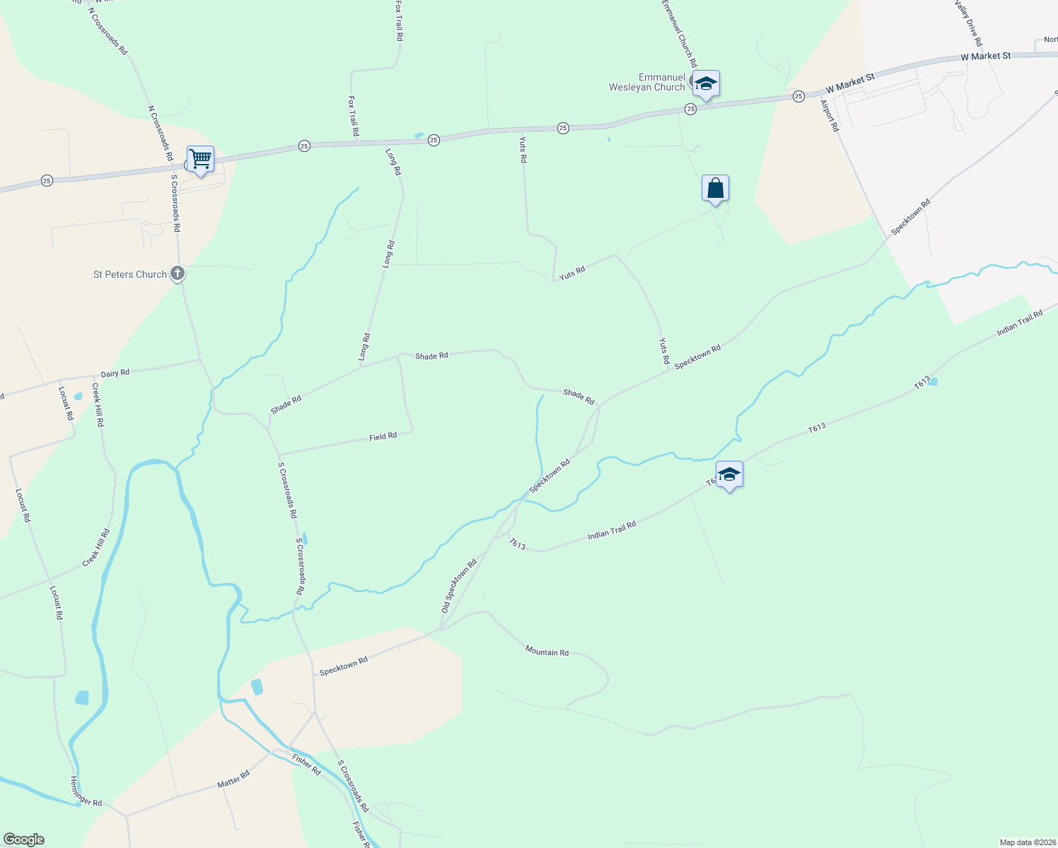 map of restaurants, bars, coffee shops, grocery stores, and more near 548 Shade Rd in Lykens