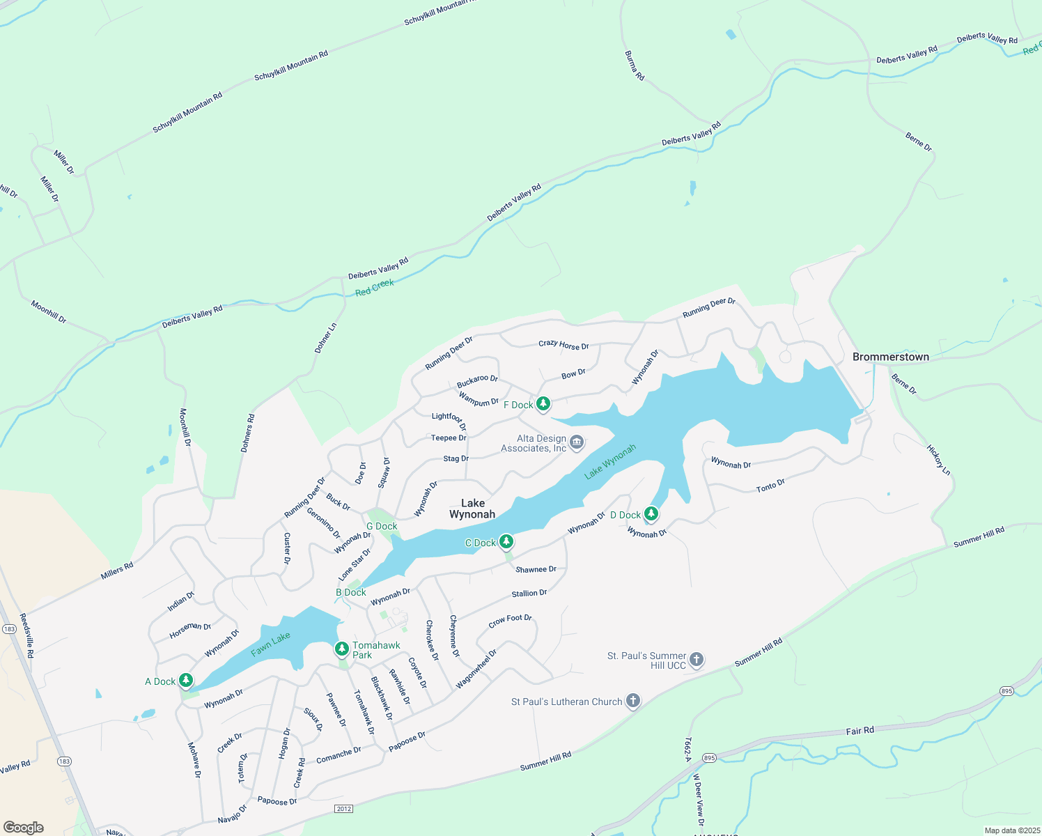 map of restaurants, bars, coffee shops, grocery stores, and more near 531 Wynonah Drive in Auburn
