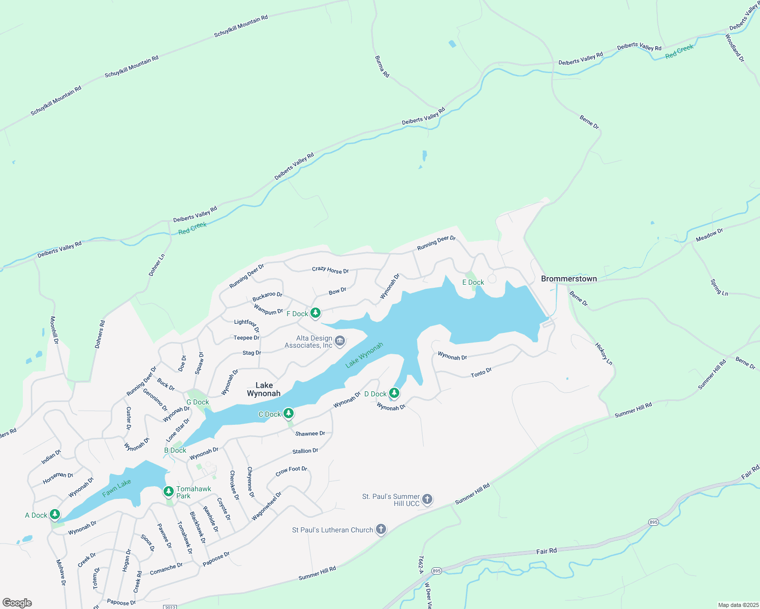map of restaurants, bars, coffee shops, grocery stores, and more near 1205 Wynonah Drive in Auburn