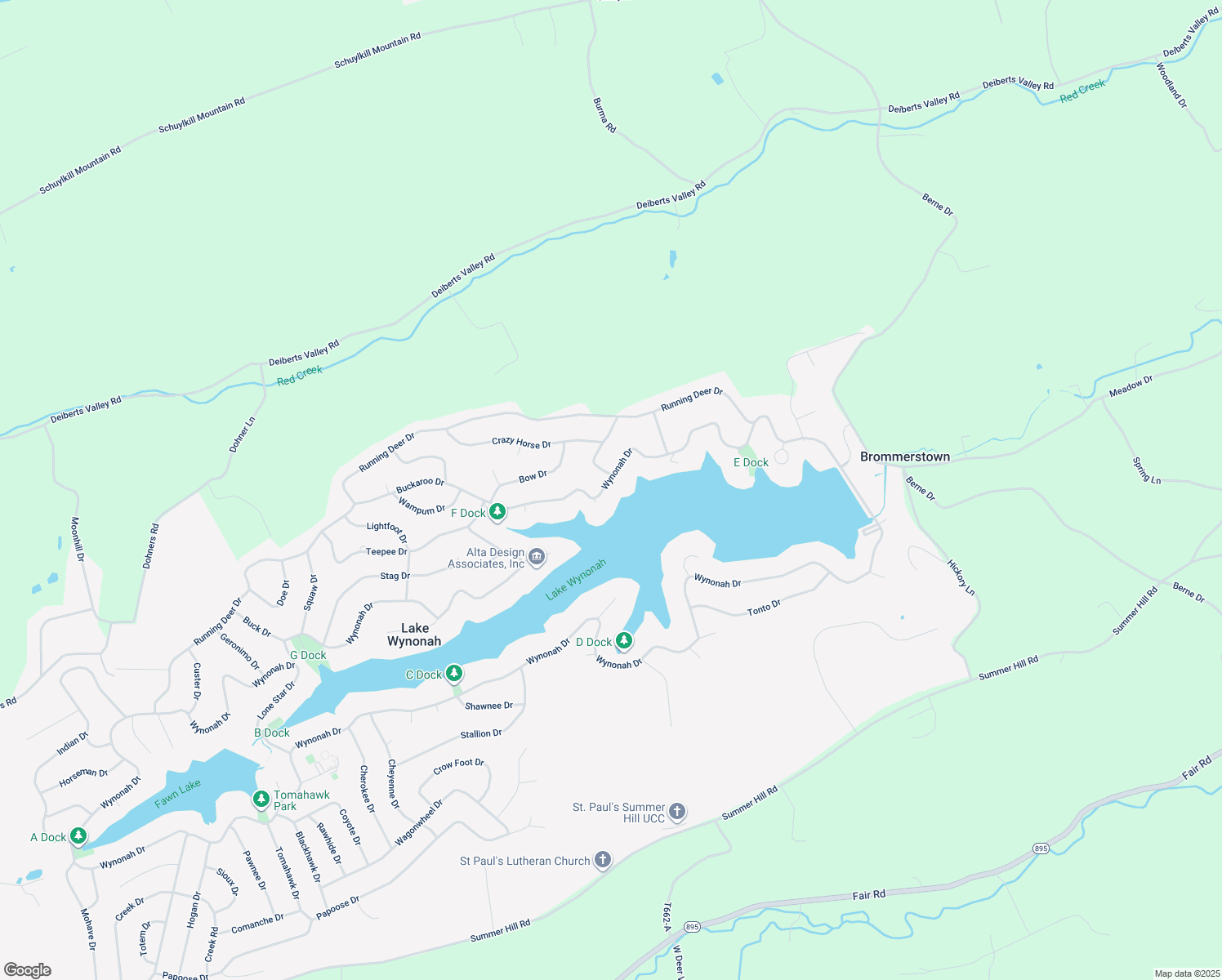 map of restaurants, bars, coffee shops, grocery stores, and more near 1205 Wynonah Drive in Auburn
