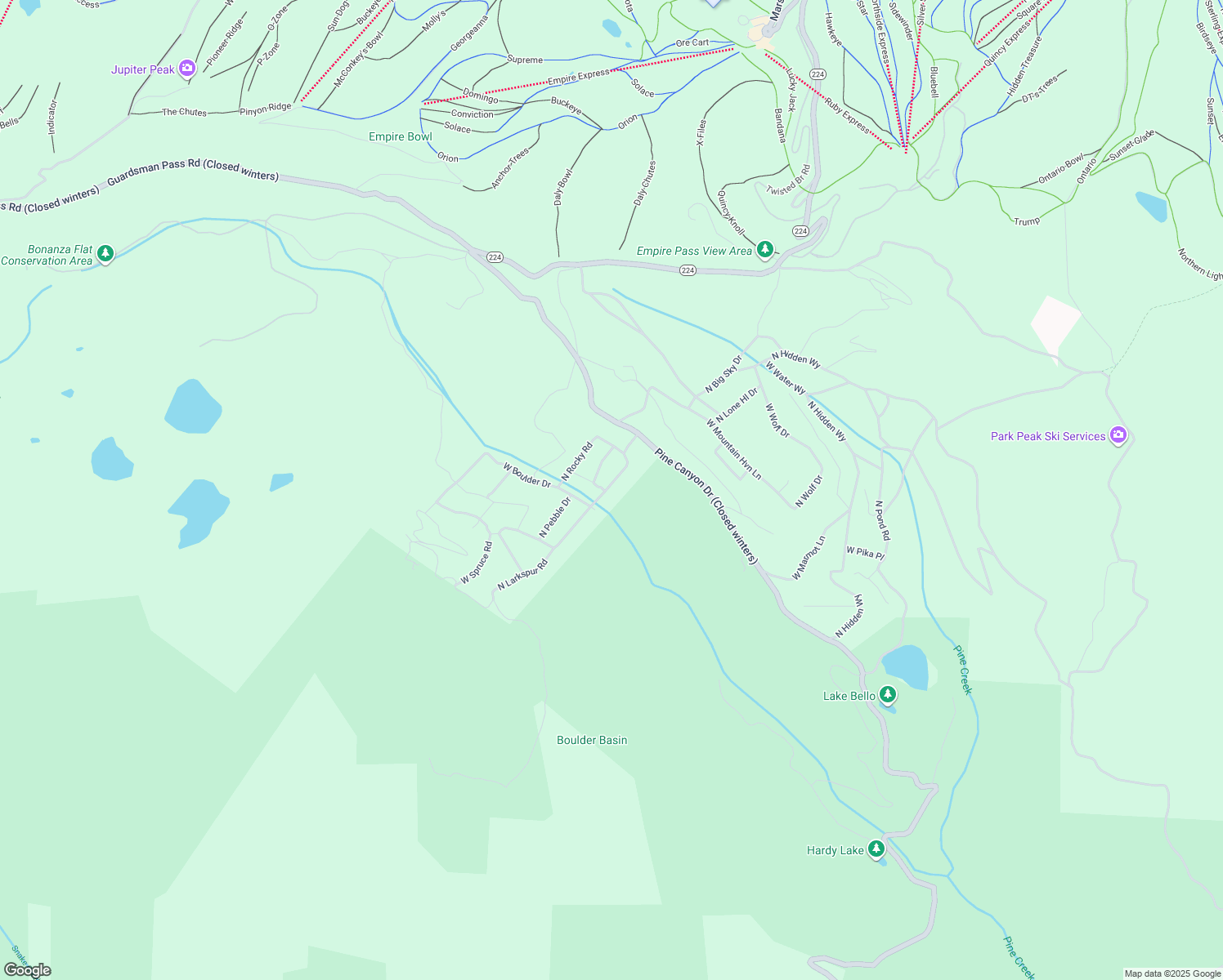 map of restaurants, bars, coffee shops, grocery stores, and more near 5274 North Larkspur Road in Midway