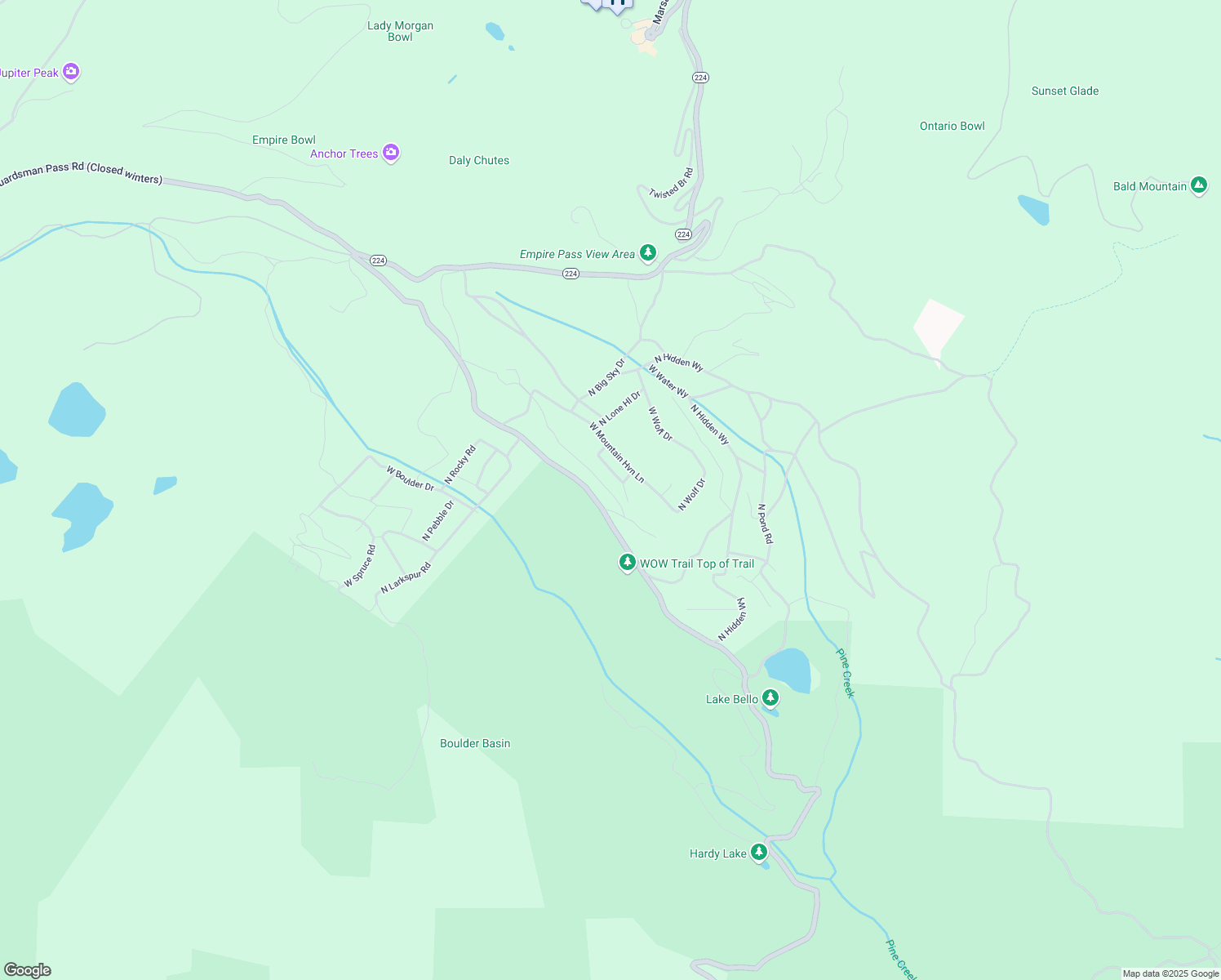 map of restaurants, bars, coffee shops, grocery stores, and more near 5256 North Grandview Road in Midway