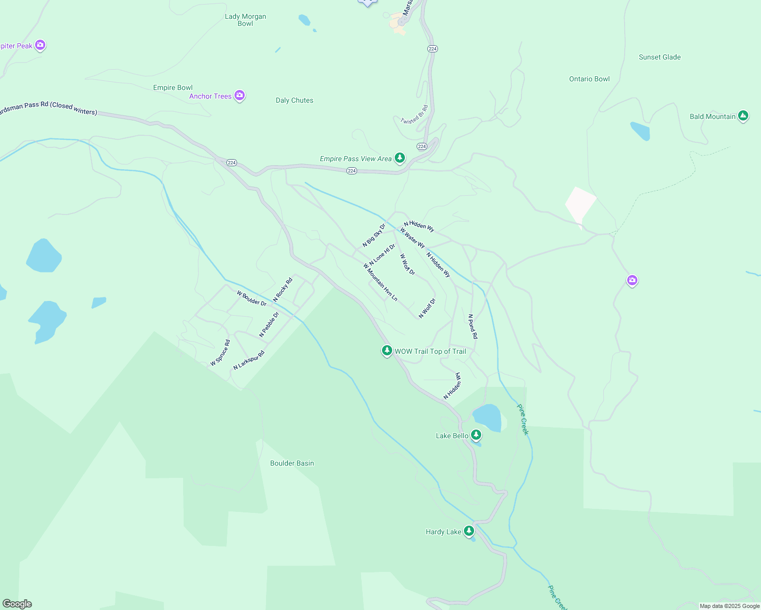 map of restaurants, bars, coffee shops, grocery stores, and more near 5256 North Grandview Road in Midway